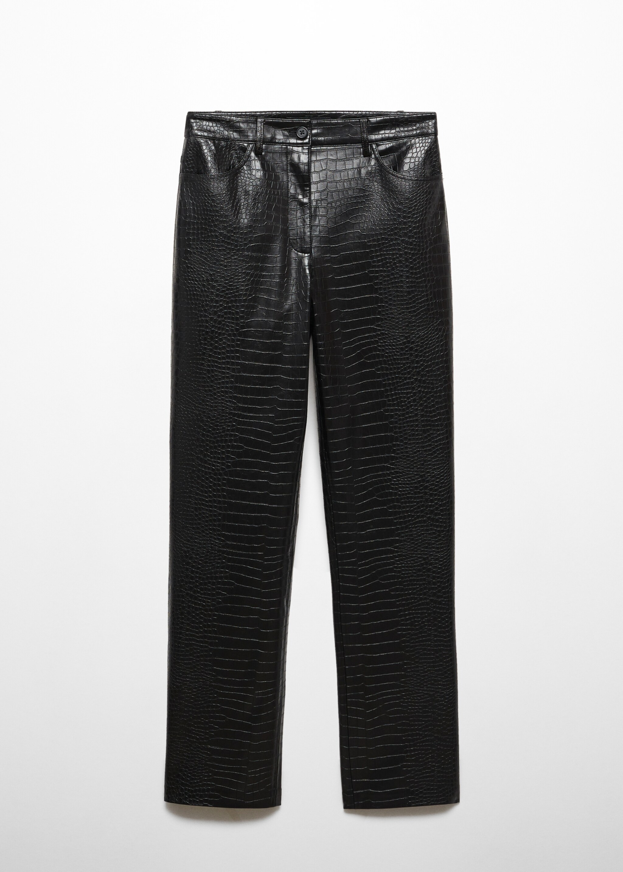 Straight-fit broek met animal print-effect - Artikel zonder model