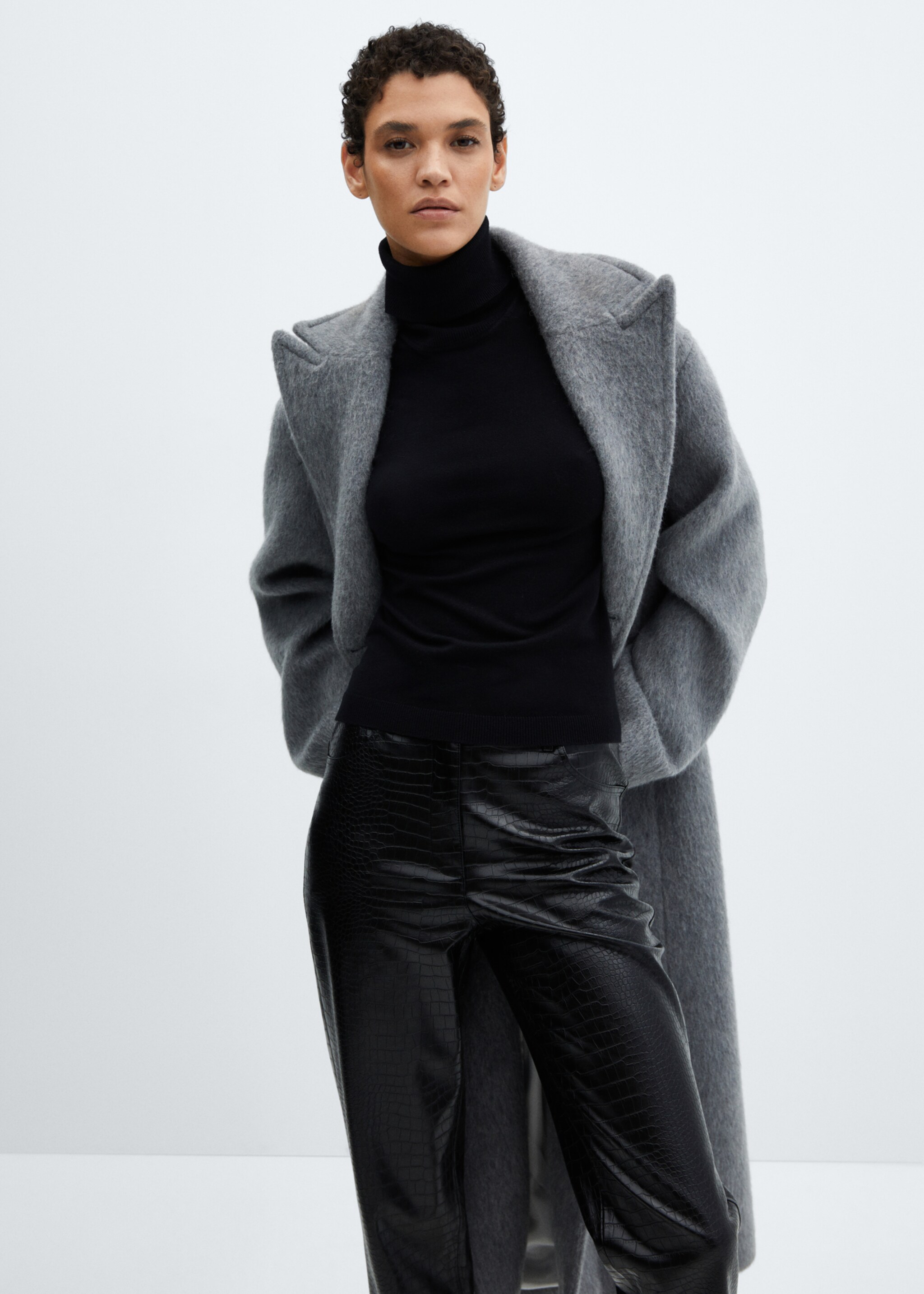 Straight-fit broek met animal print-effect - Detail van het artikel 1