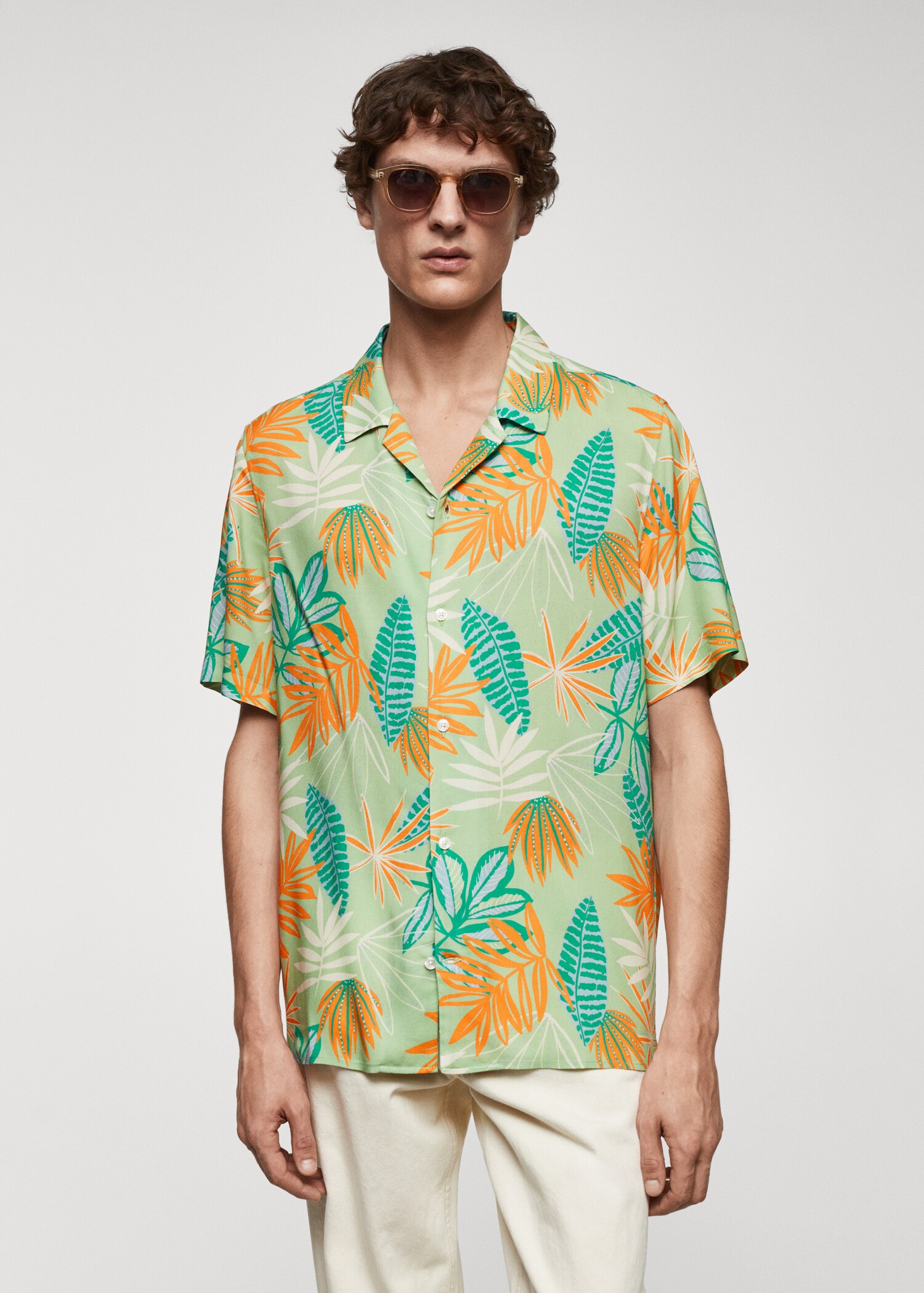 Chemise regular-fit fluide imprimée - Plan moyen