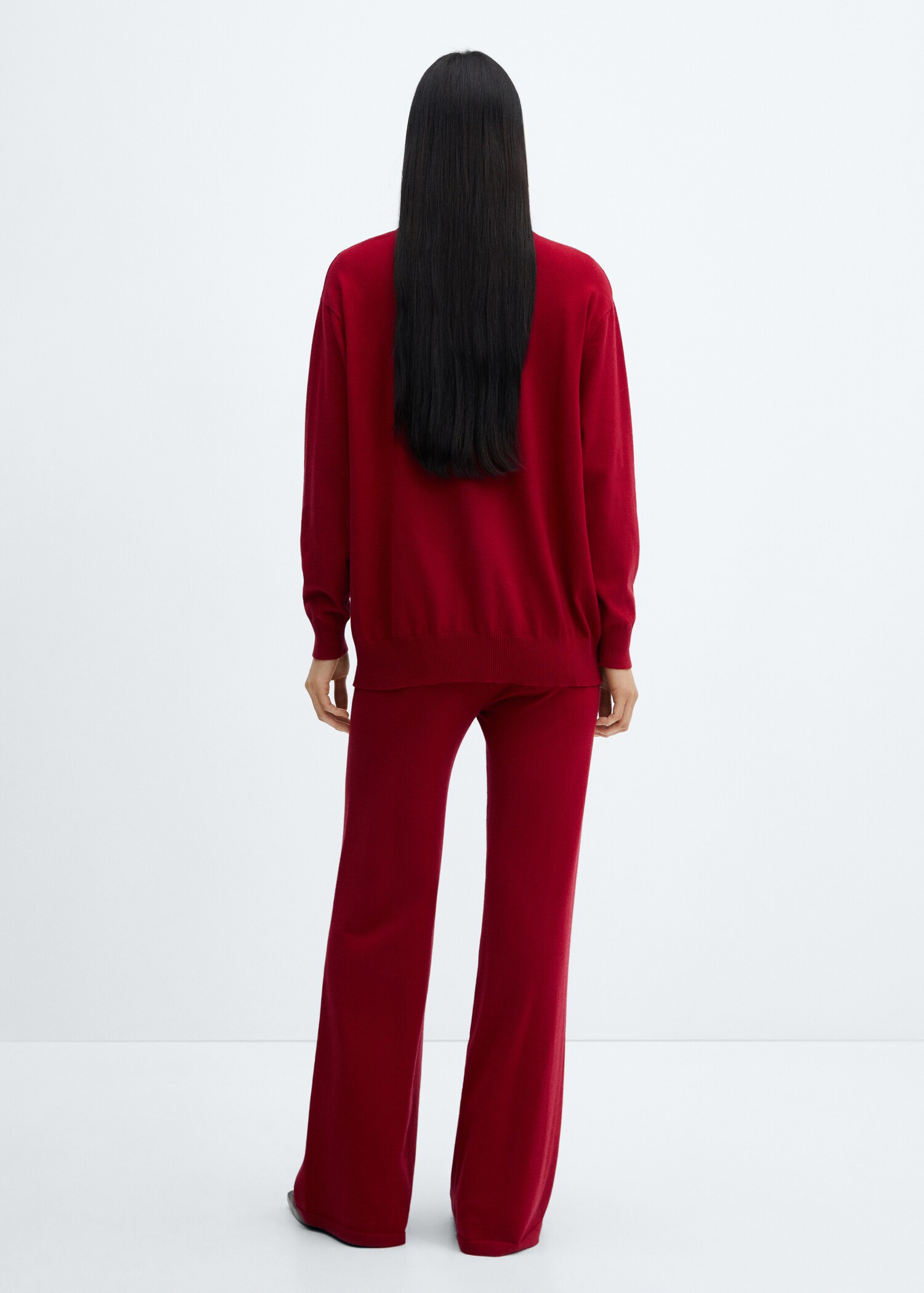Knitted wideleg trousers - Reverse of the article