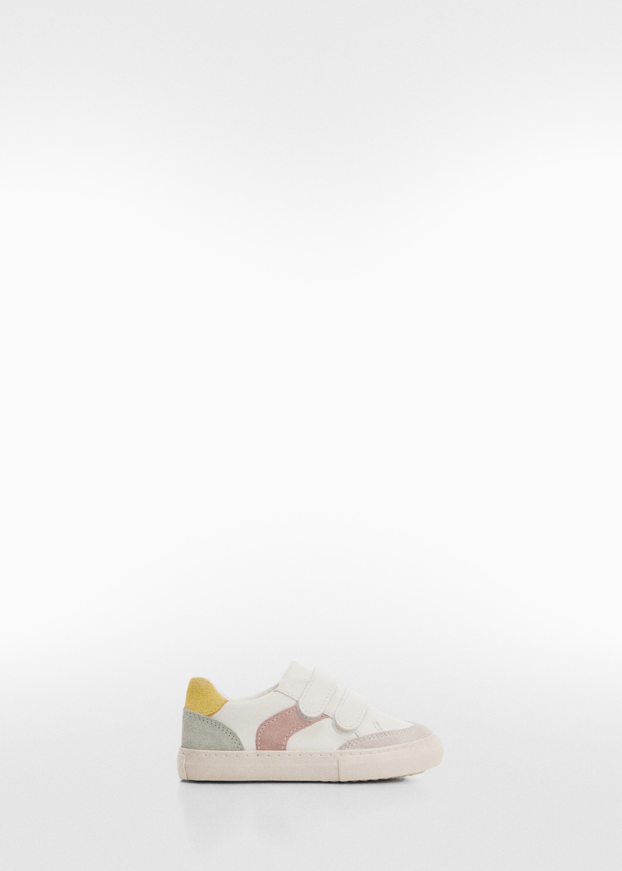 Two-tone velcro trainers - Article without model, White. Ref: 67090477-00.