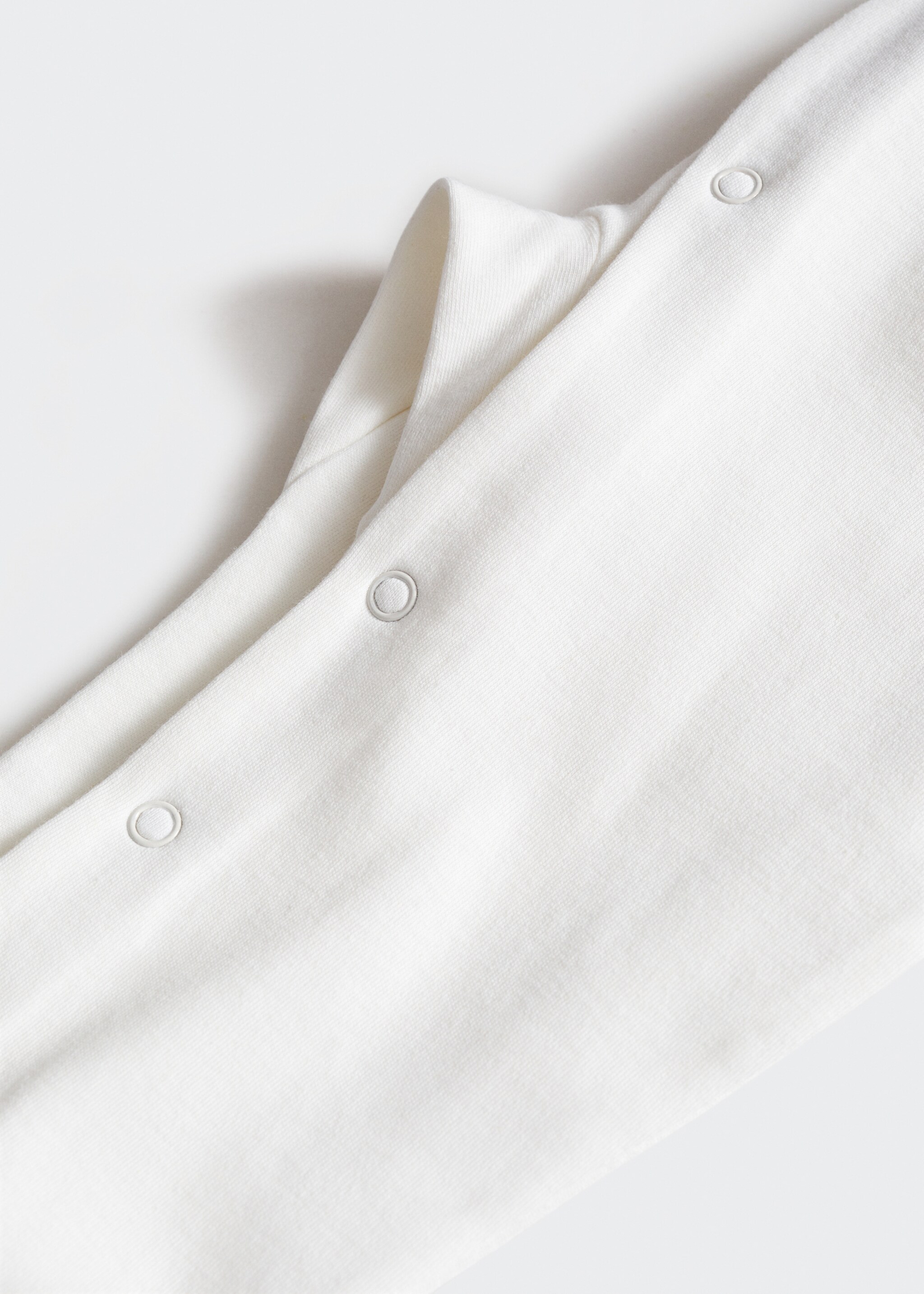 Cotton body pyjamas - Details of the article 8, Off White. Ref: 67090483-00.