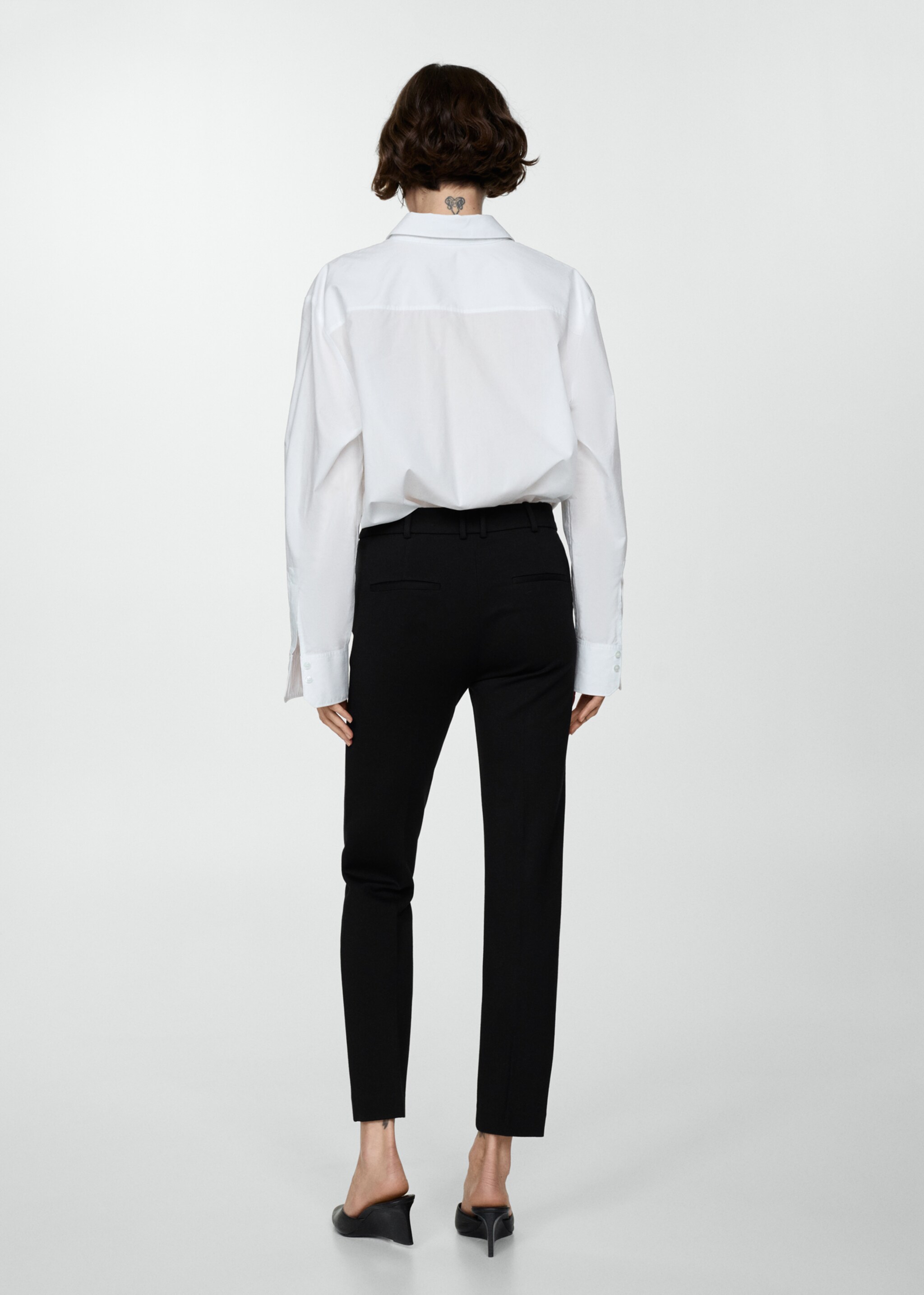 Rome-knit straight trousers - Reverse of the article