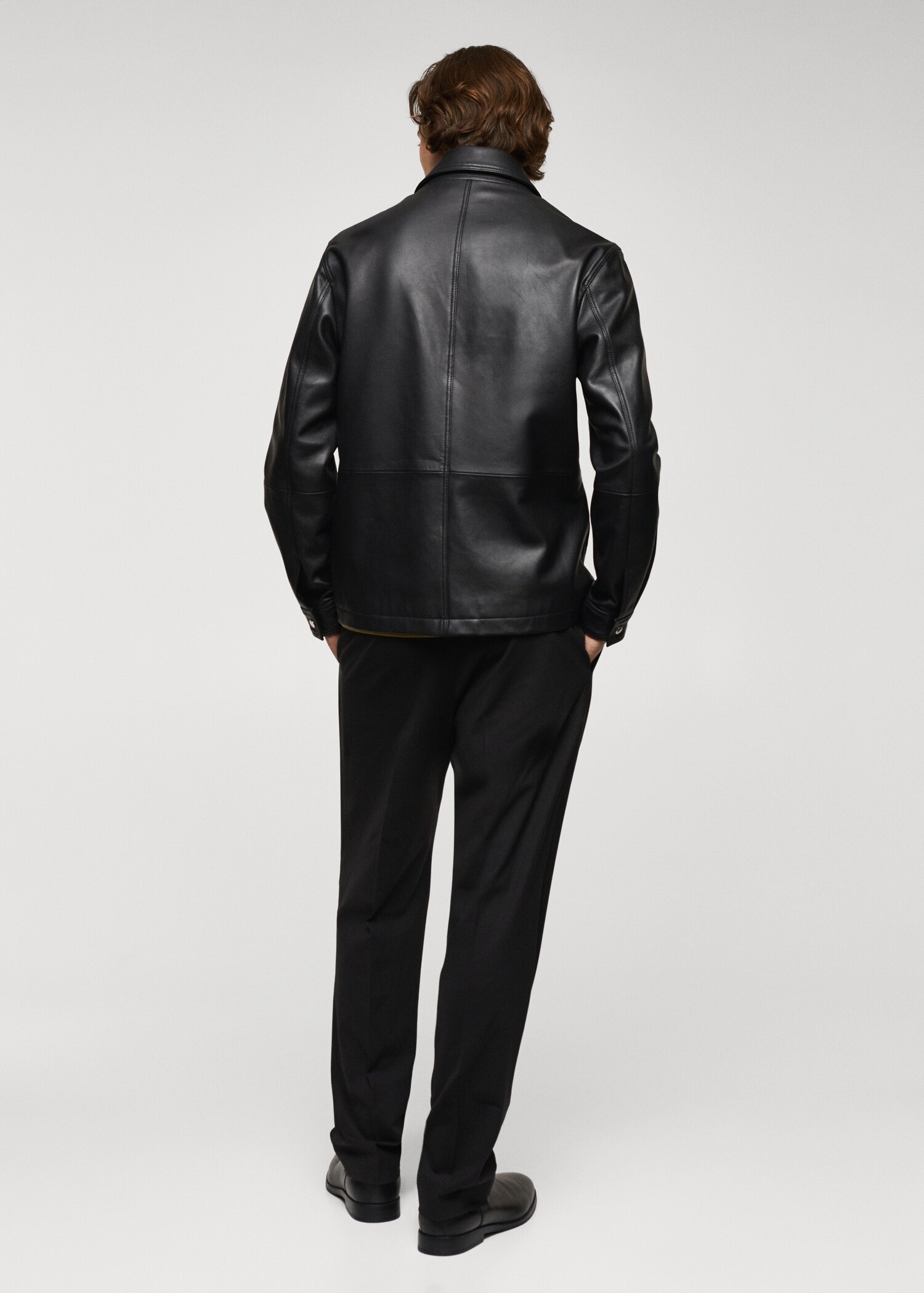 100% nappa leather jacket - Reverse of the article