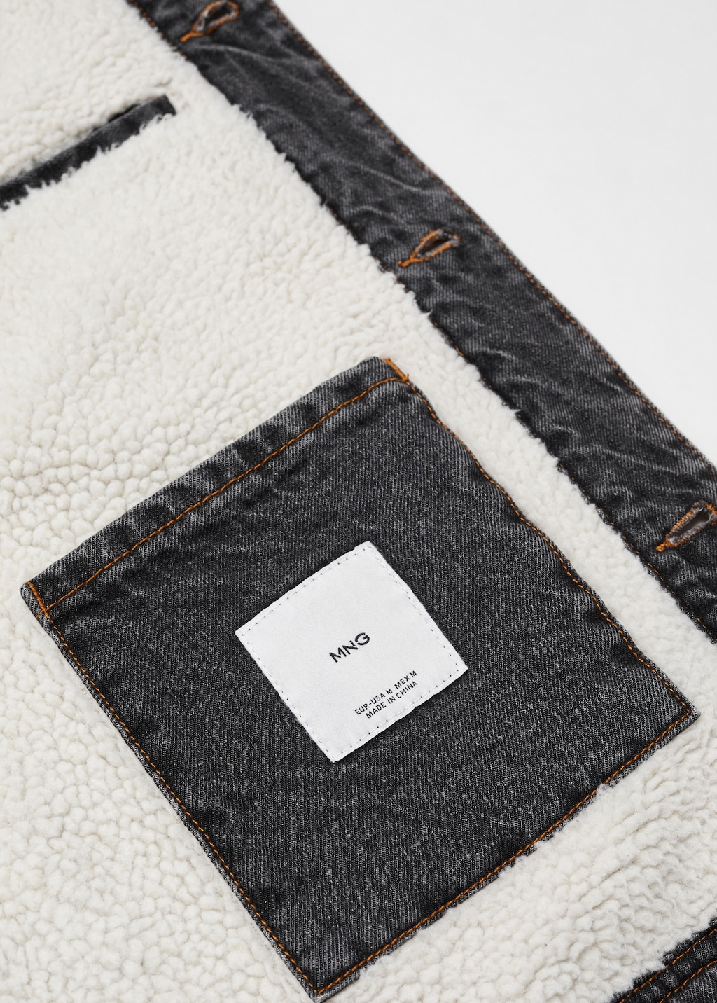 Shearling denim jacket - Men | MANGO OUTLET USA Shearling denim jacket - Men | MANGO OUTLET USA