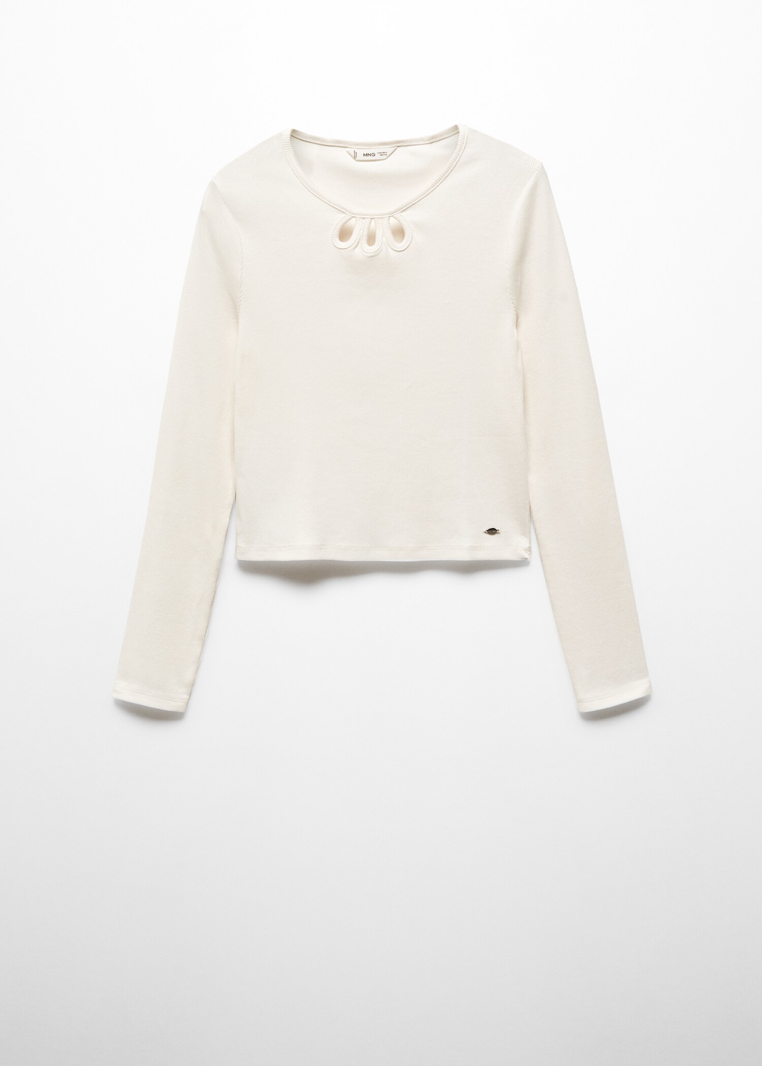 Long-sleeve t-shirt with cut-out - Article without model