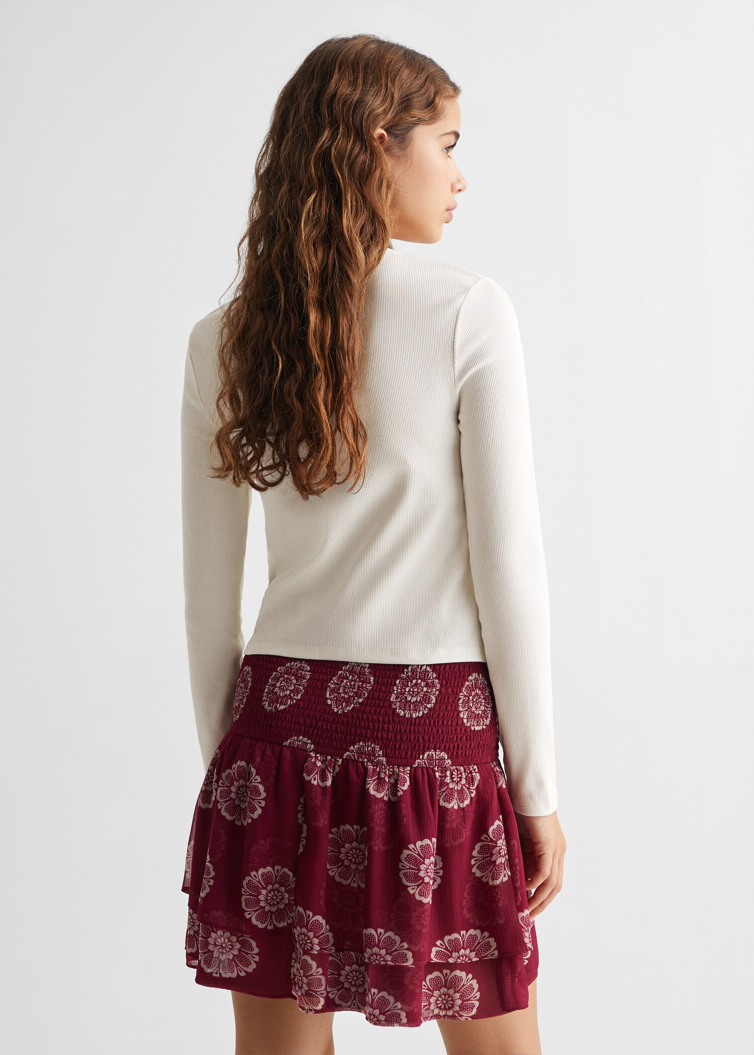 Long-sleeve t-shirt with cut-out - Reverse of the article