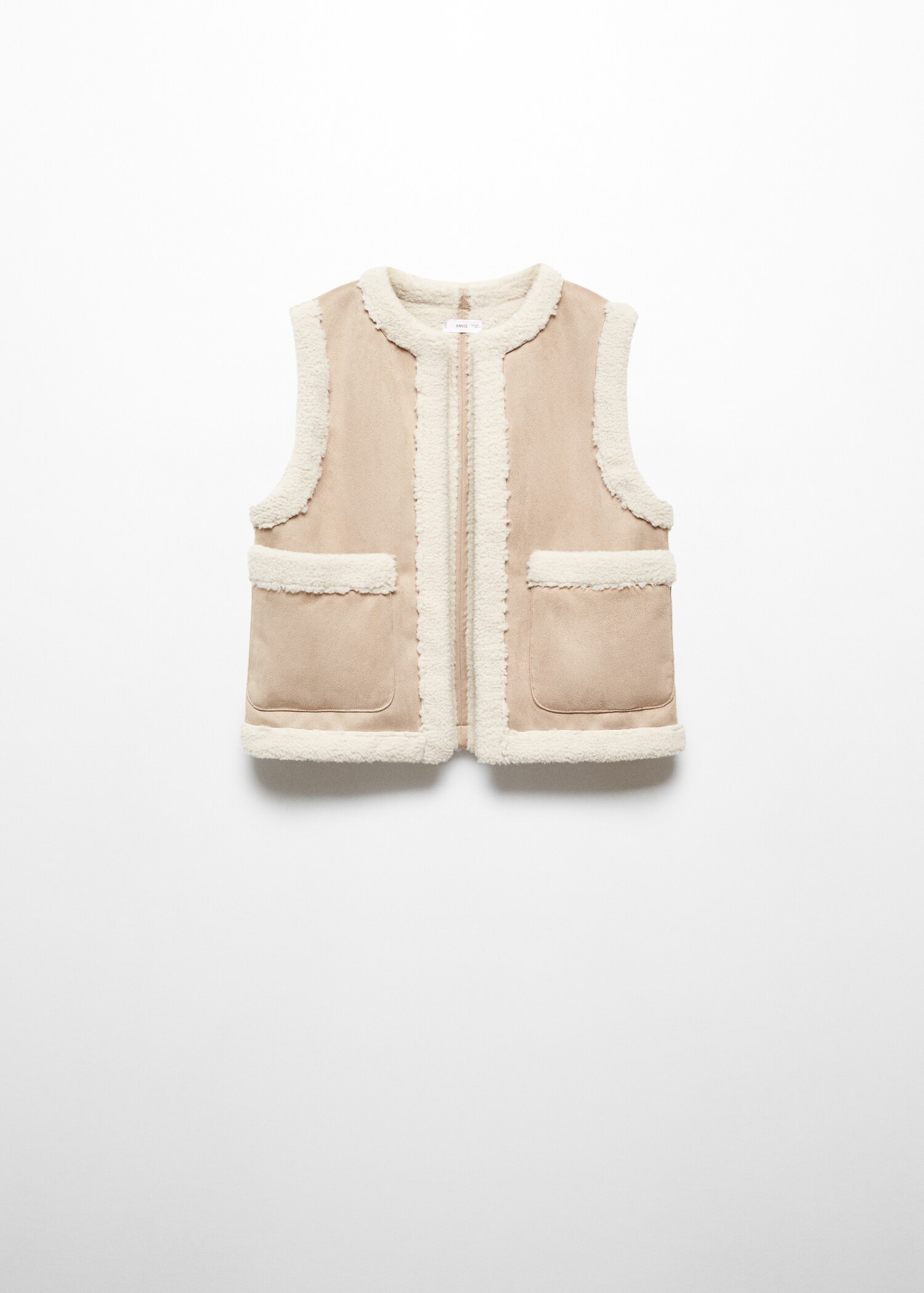 Shearling-effect gilet - Article without model