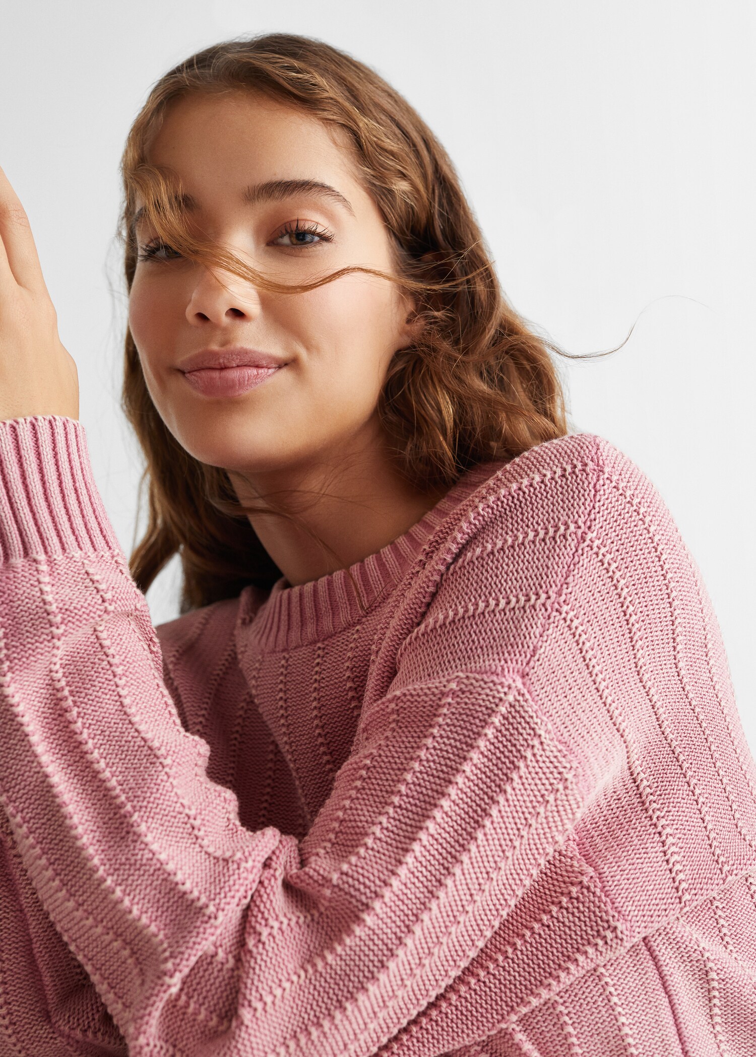 Pull-over combiné maille - Détail de l'article 1