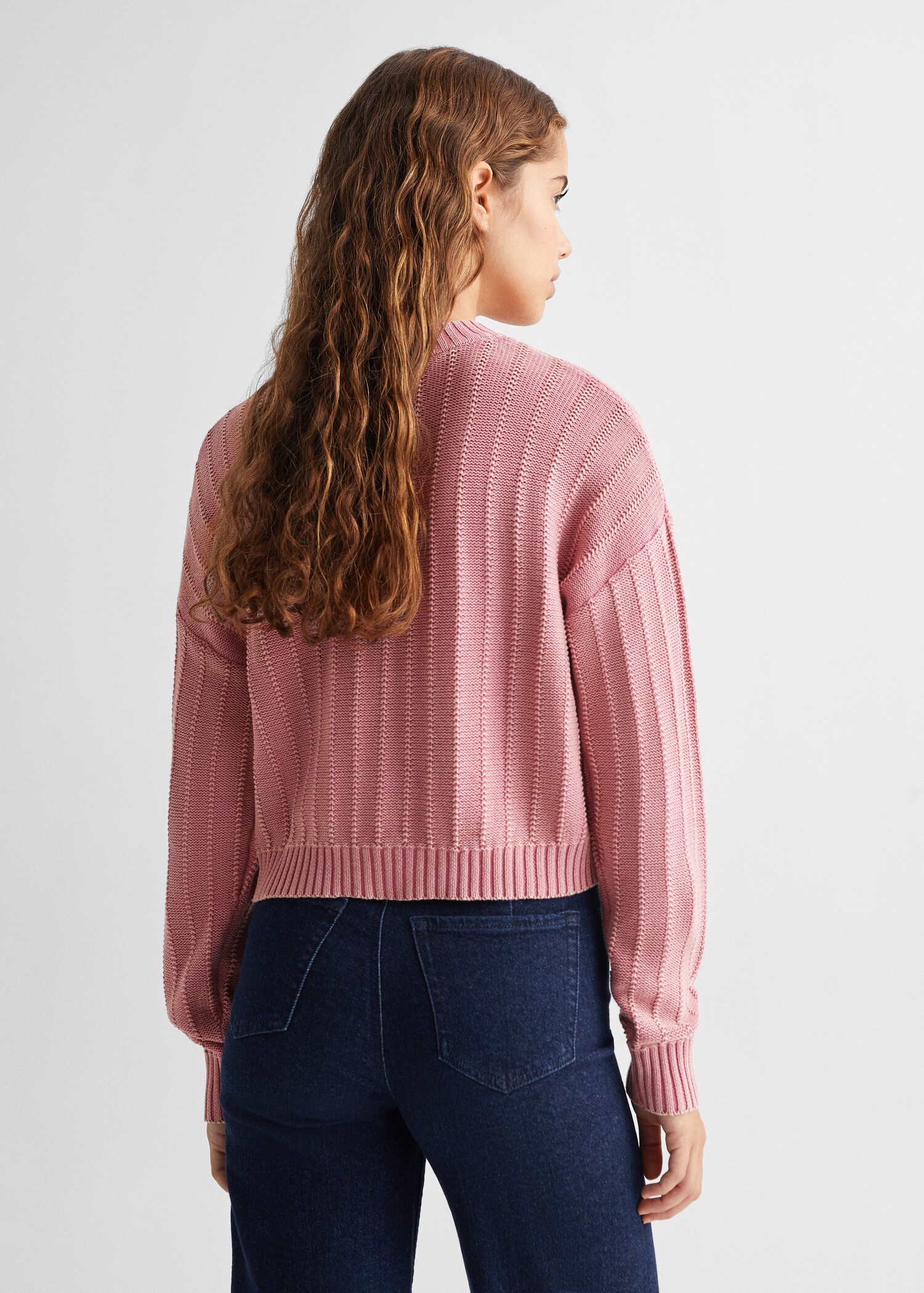 Pull-over combiné maille - Verso de l’article