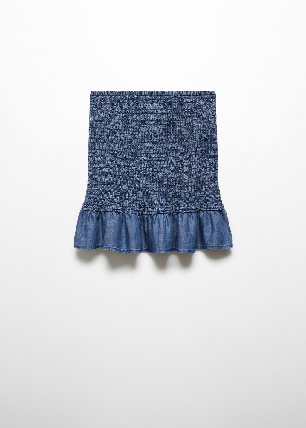 Gathered skirt with ruffles - Teen Girl | MANGO OUTLET USA