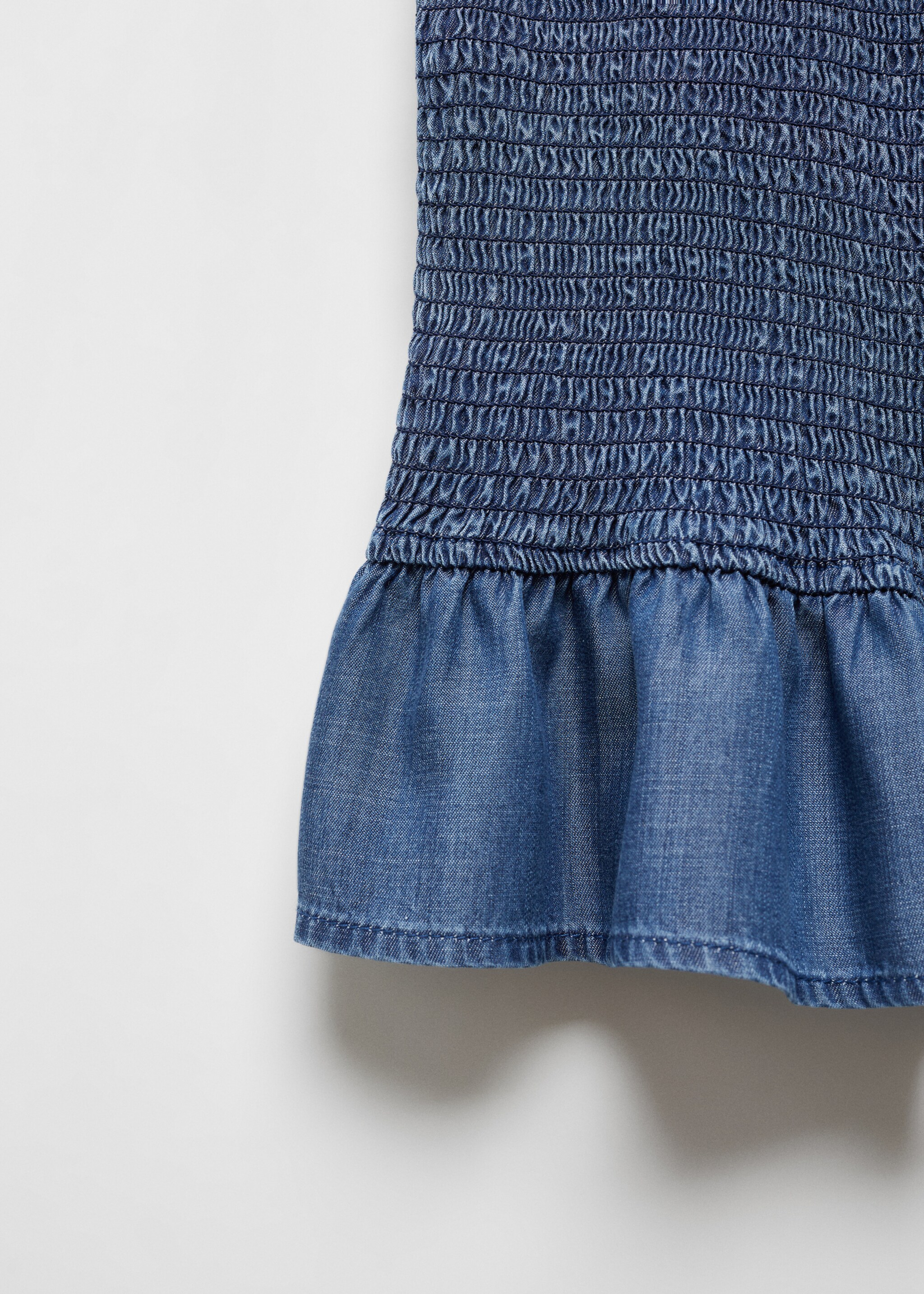 Φούστα σούρες βολάν - Λεπτομέρεια του προϊόντος 8, Μπλε Σκούρο. Ref: 67090633-00.