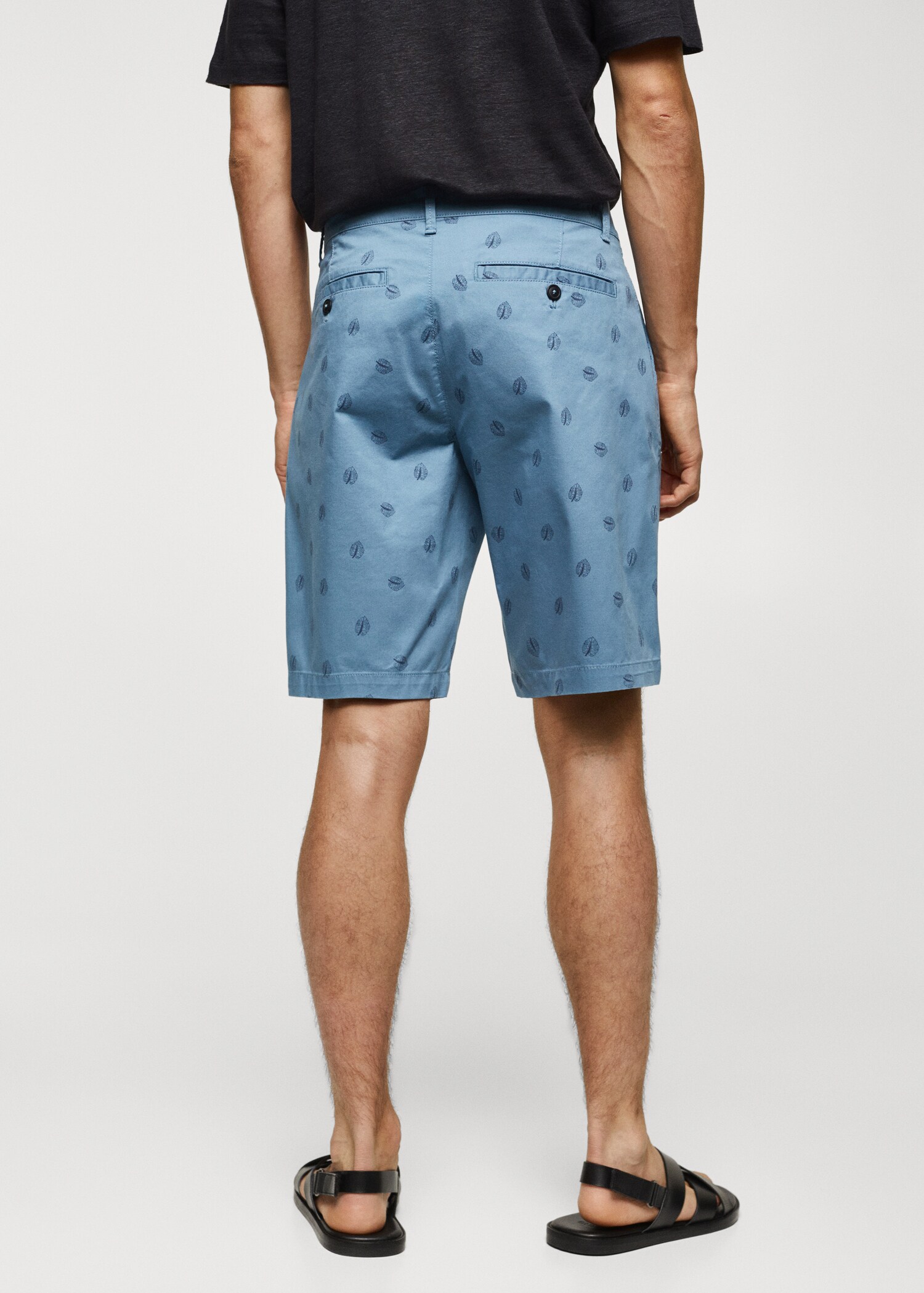 Bermudas algodón estampadas - Reverso del artículo