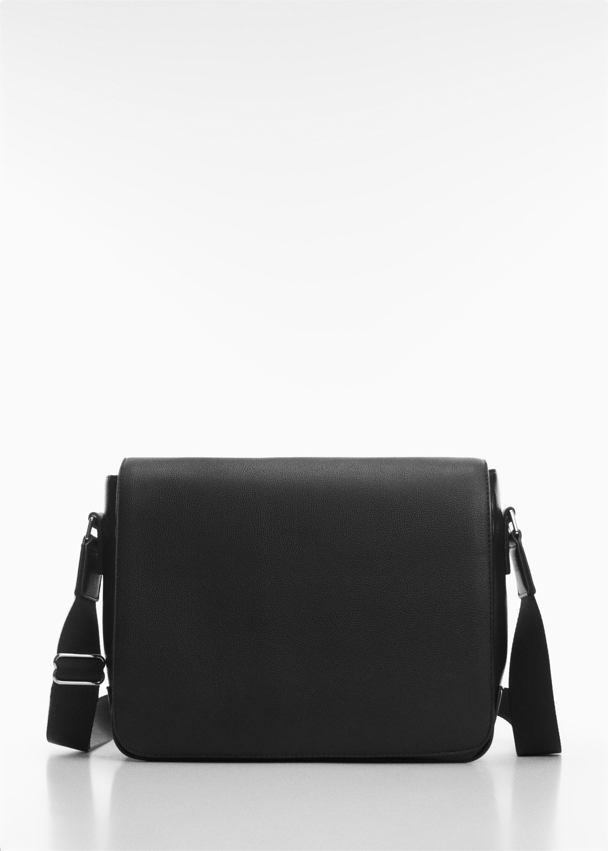 Geantă crossbody cu aspect de piele botalată - Articol fără model