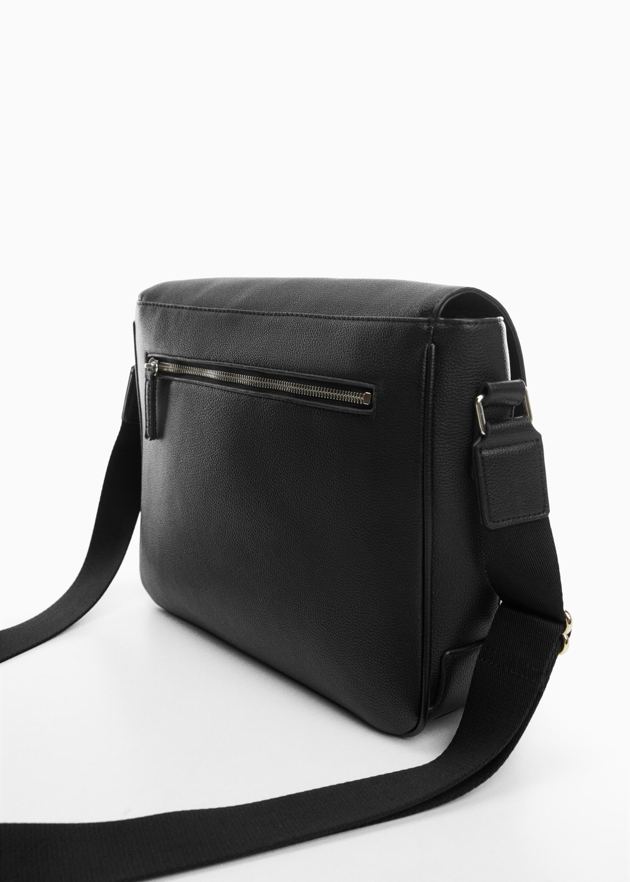 Geantă crossbody cu aspect de piele botalată - Detaliu al articolului 1