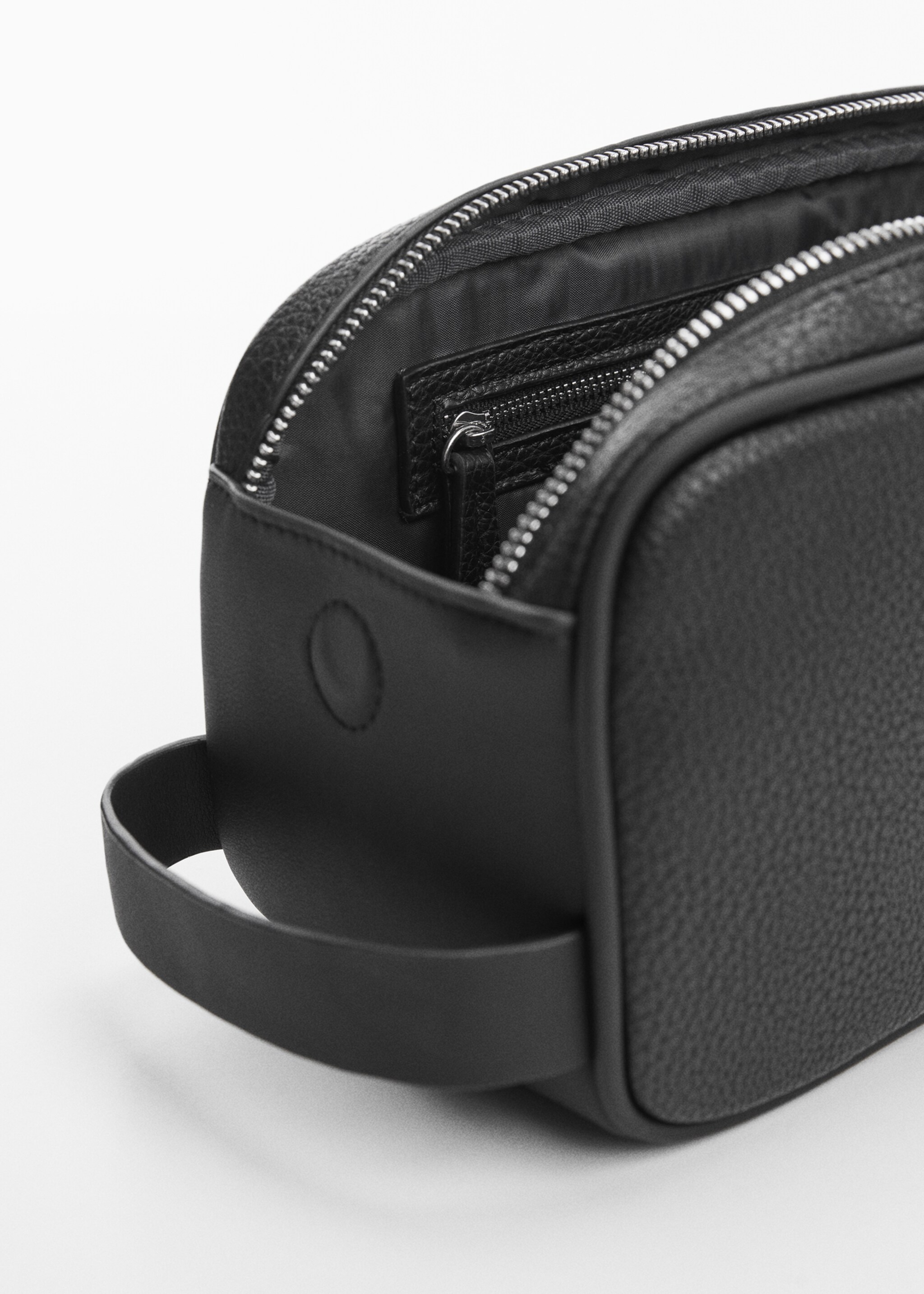 Kosmetiktasche mit Reißverschluss in genarbter Optik - Detail des Artikels 1