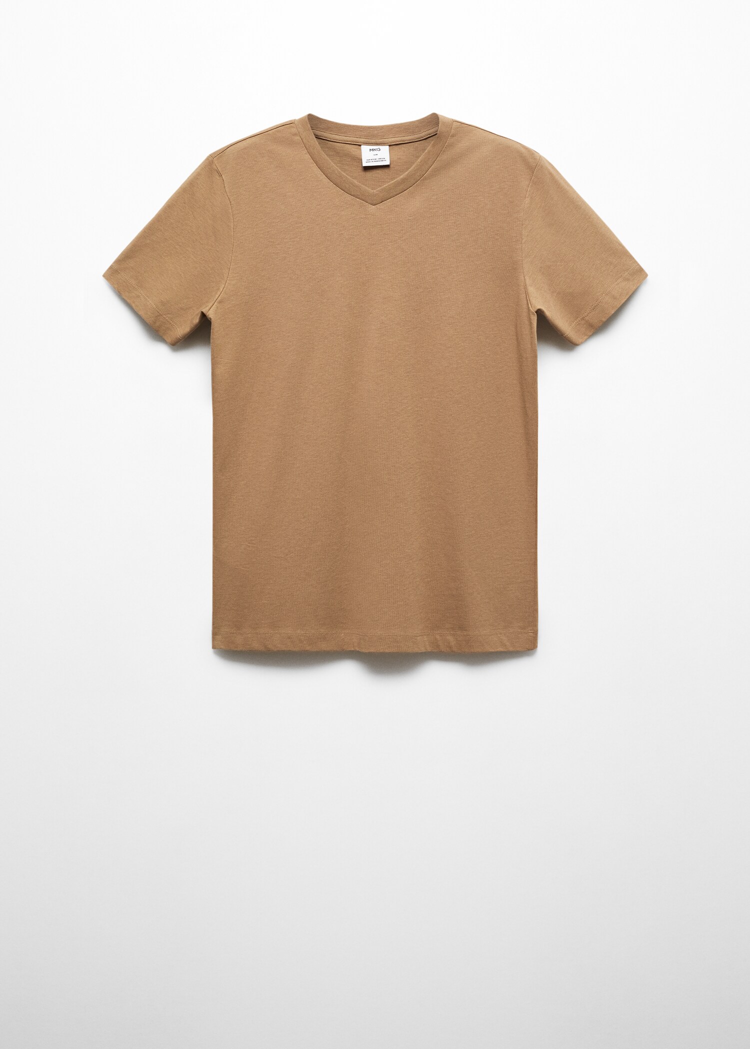 V-ringad t-shirt i bomull - Artikel utan modell