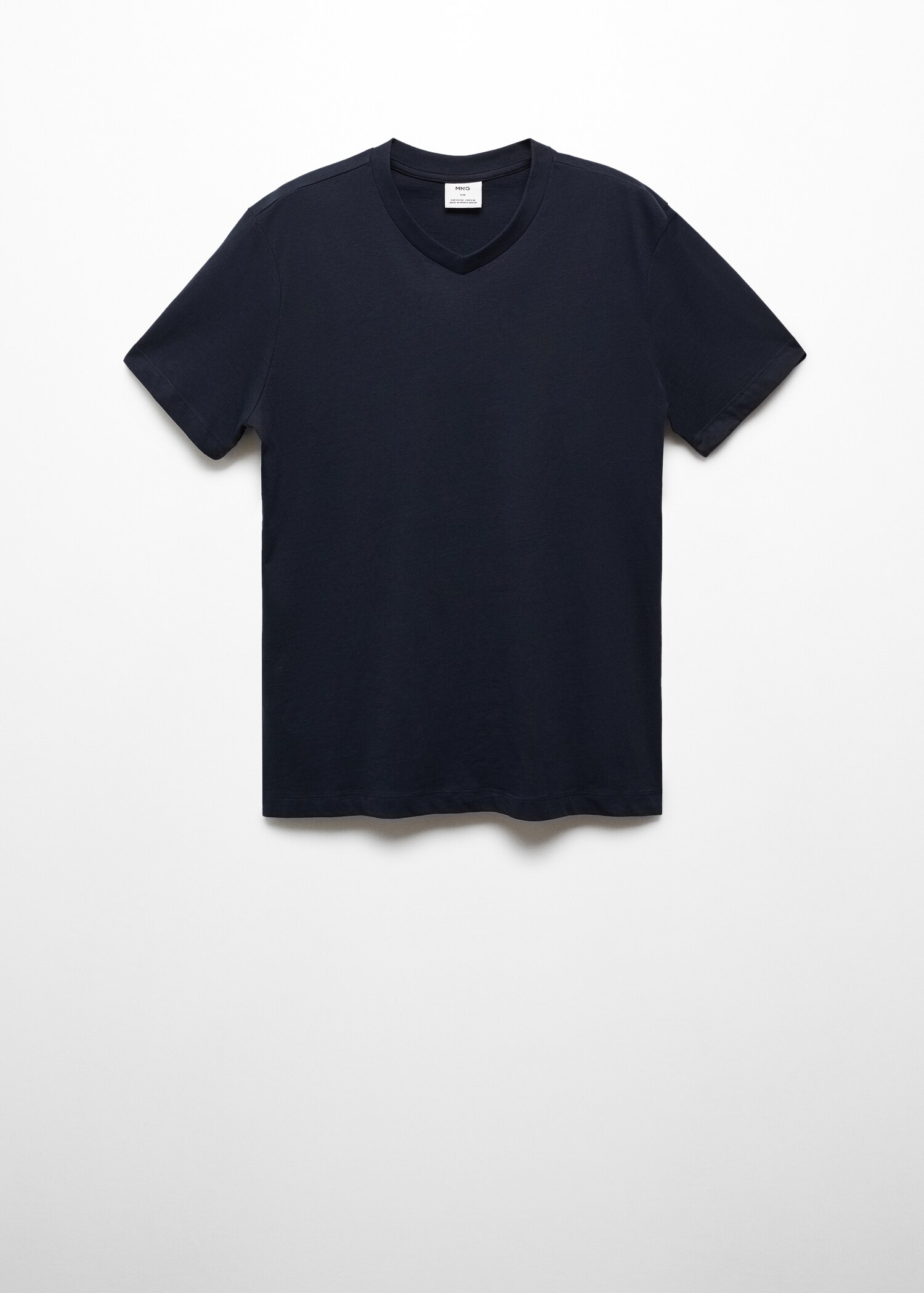 V-ringad t-shirt i bomull - Artikel utan modell