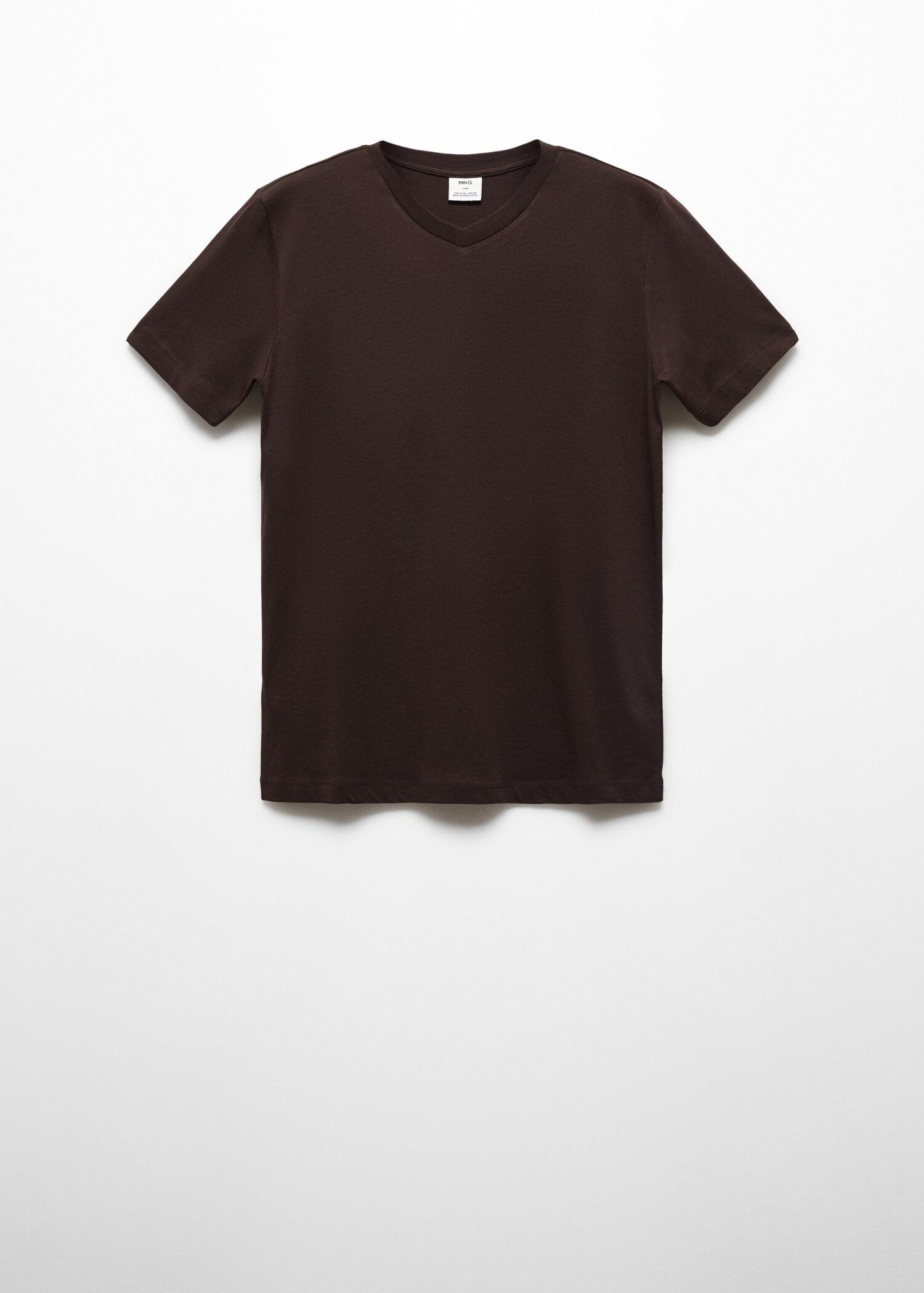V-ringad t-shirt i bomull - Artikel utan modell
