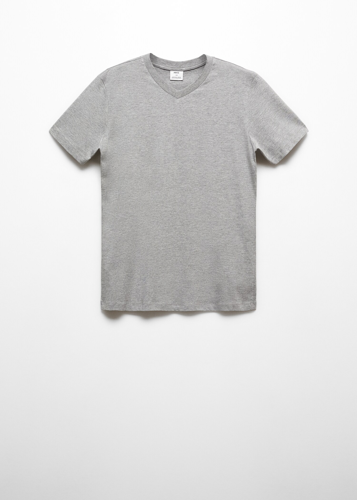 V-ringad t-shirt i bomull - Artikel utan modell