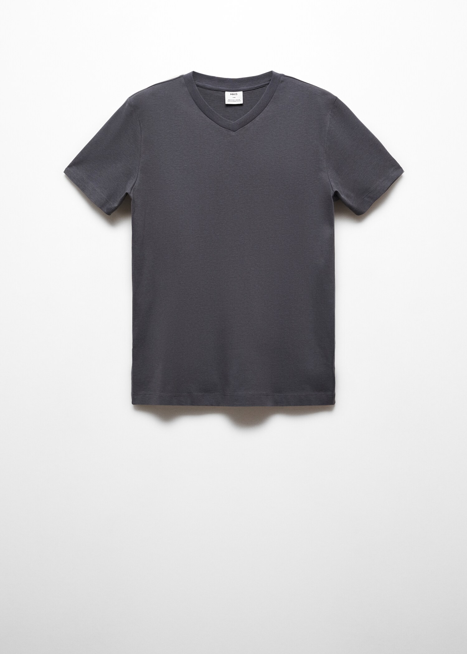 V-ringad t-shirt i bomull - Artikel utan modell