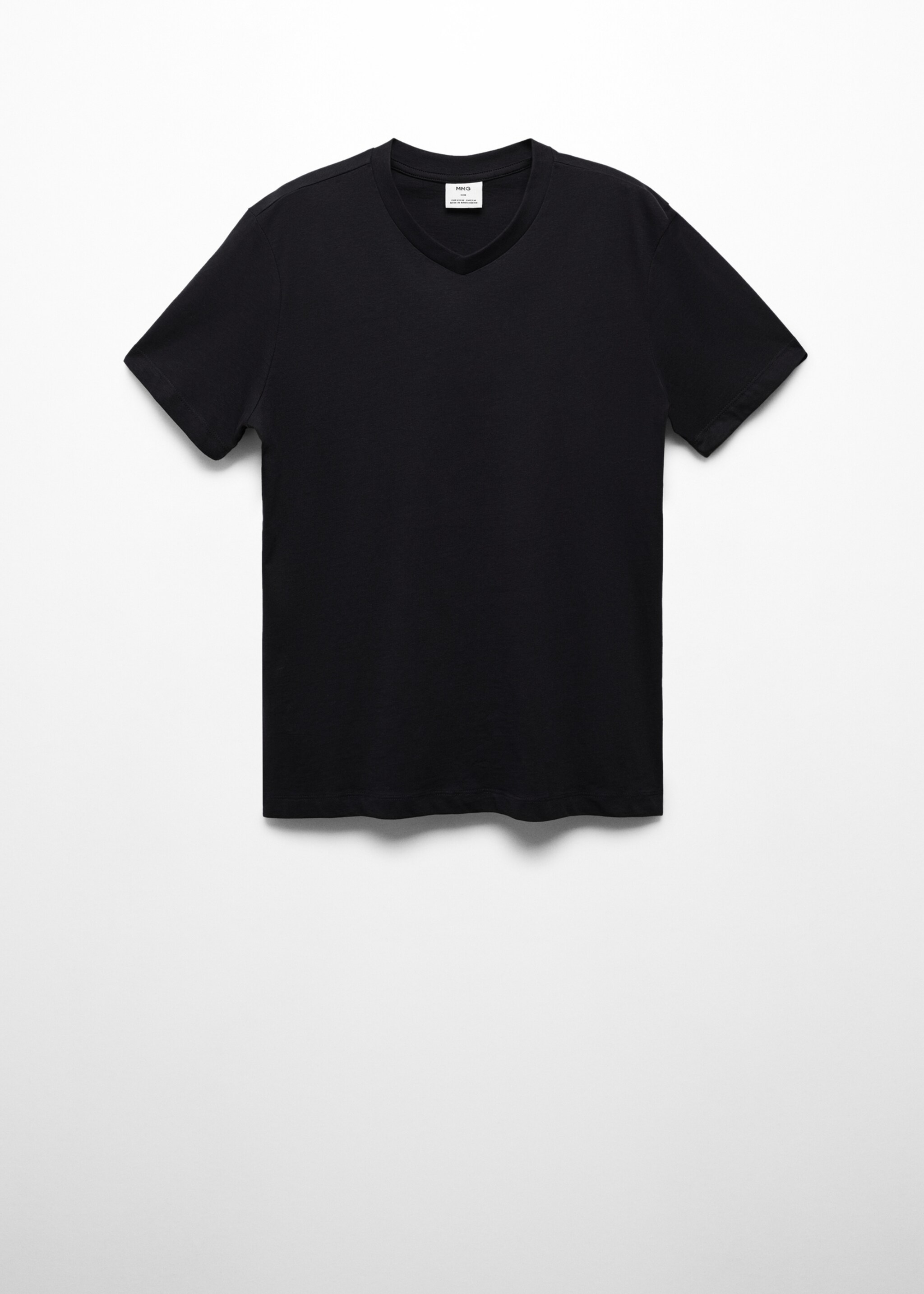 Basic cotton V-neck T-shirt - Article without model