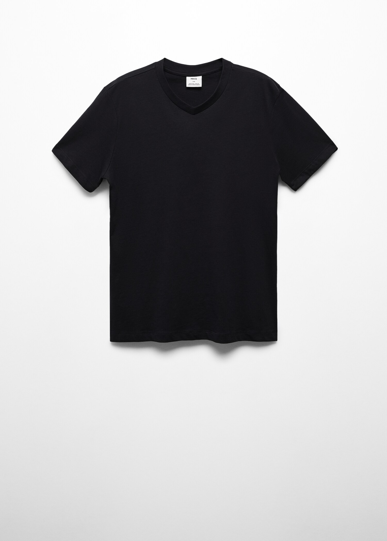 V-ringad t-shirt i bomull - Artikel utan modell