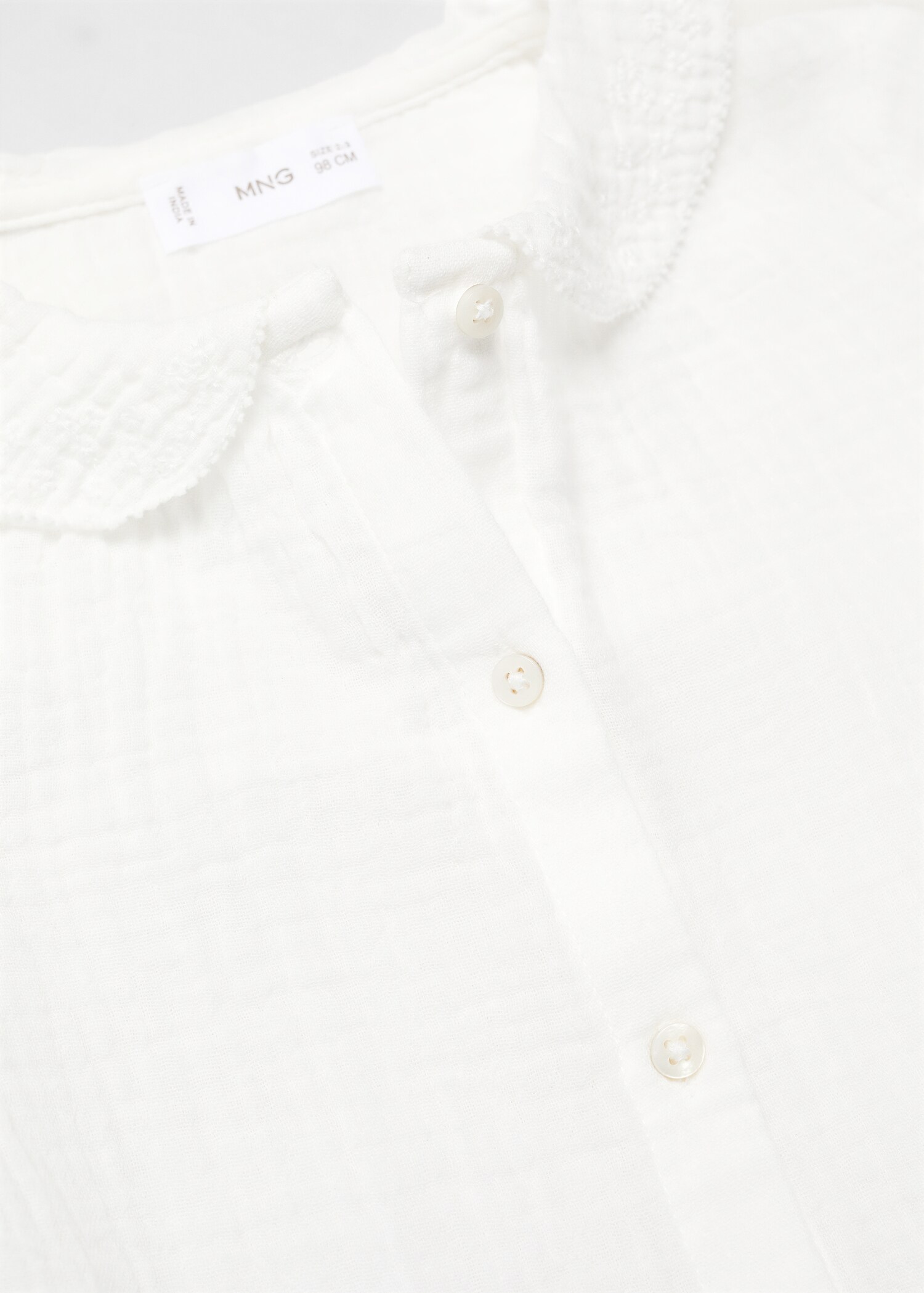 Cheesecloth cotton blouse - Details of the article 0