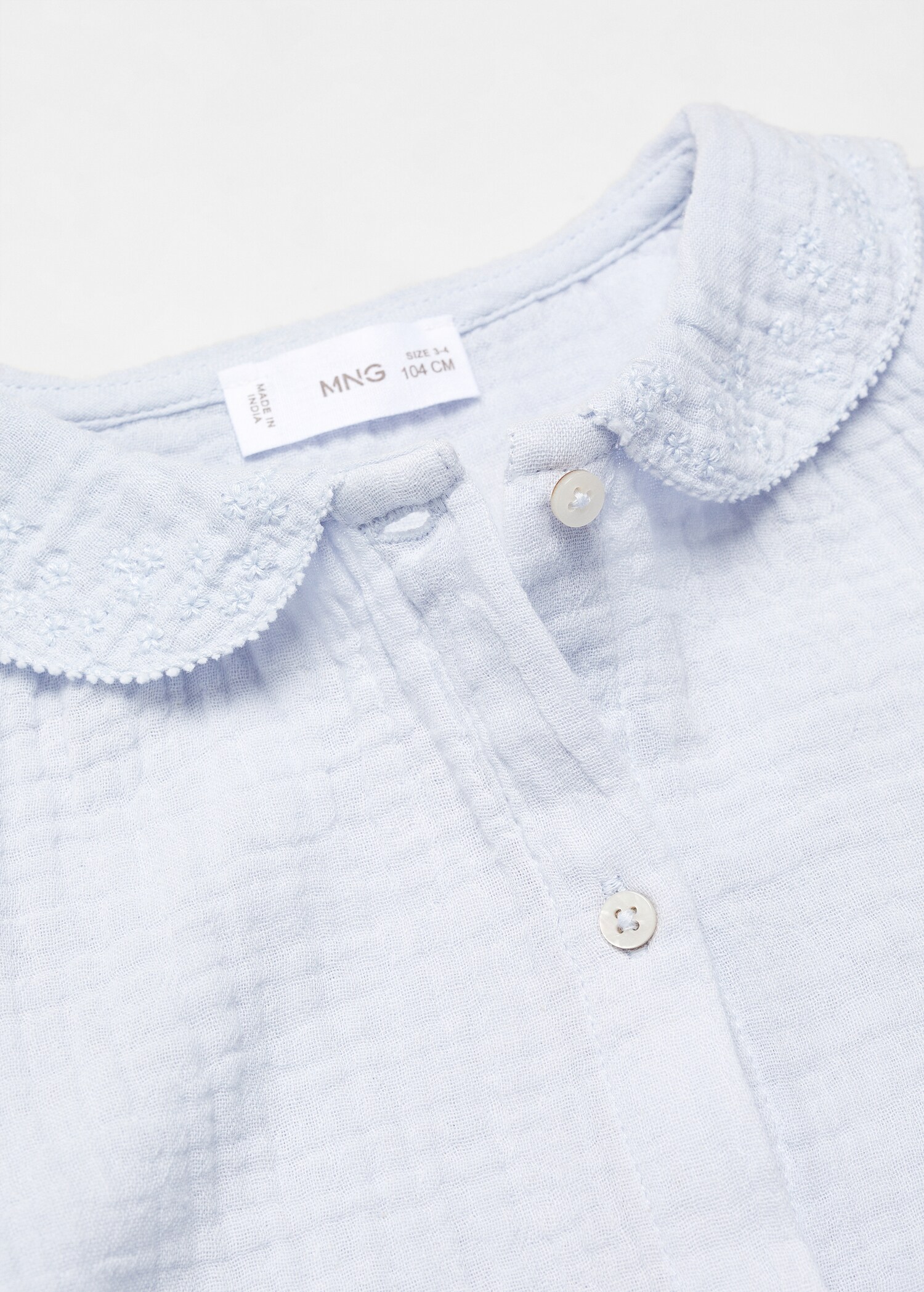 Cheesecloth cotton blouse - Details of the article 0