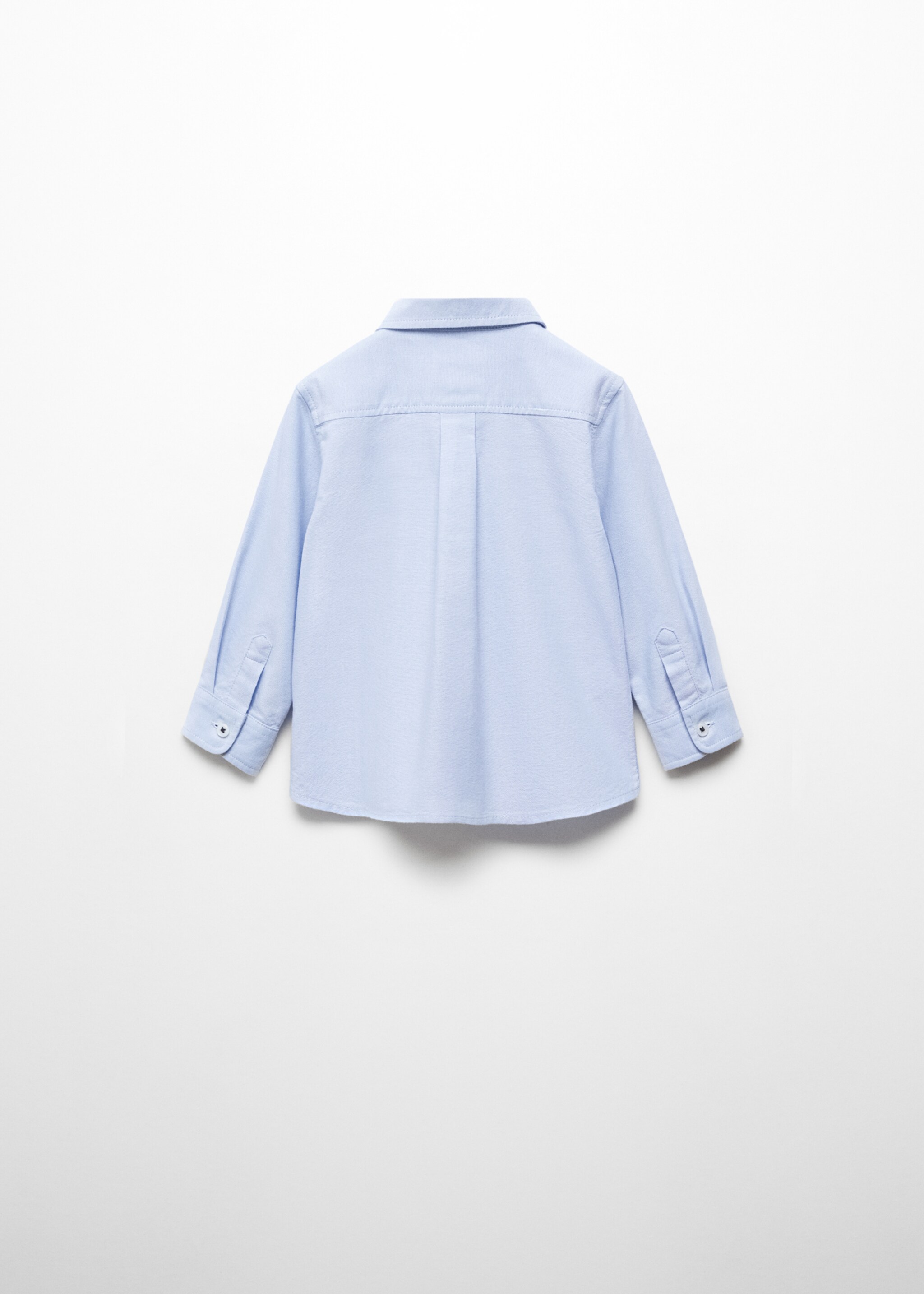 Chemise oxford en coton - Verso de l’article, Bleu ciel. Ref: 67090654-00.