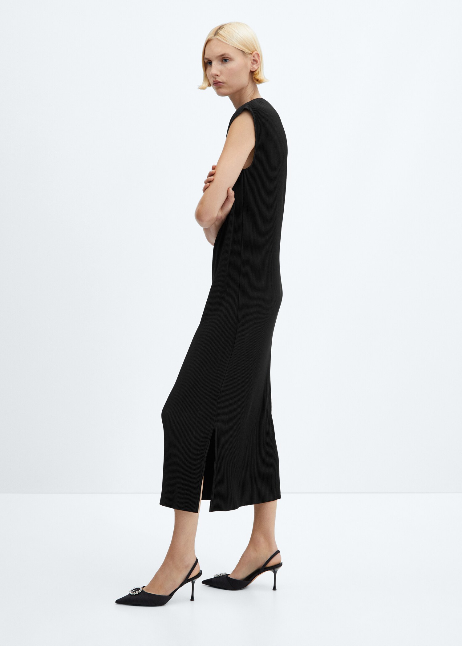Langes Plisseekleid - Detail des Artikels 6
