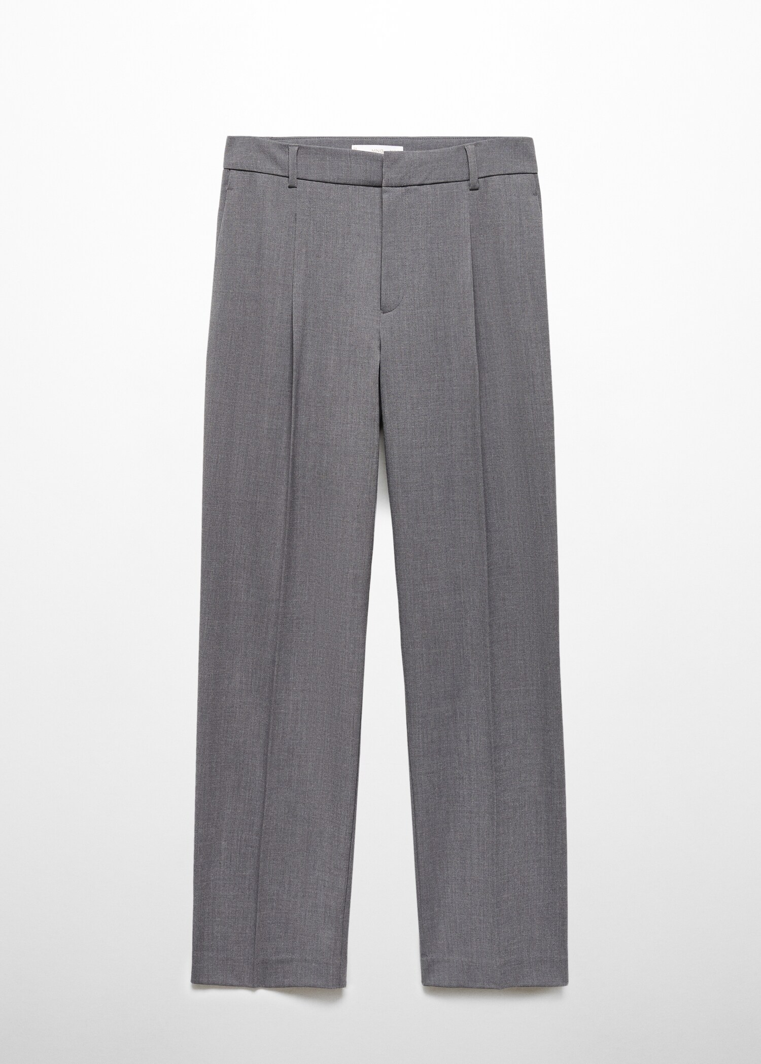 Straight-fit flecked trousers - Article without model