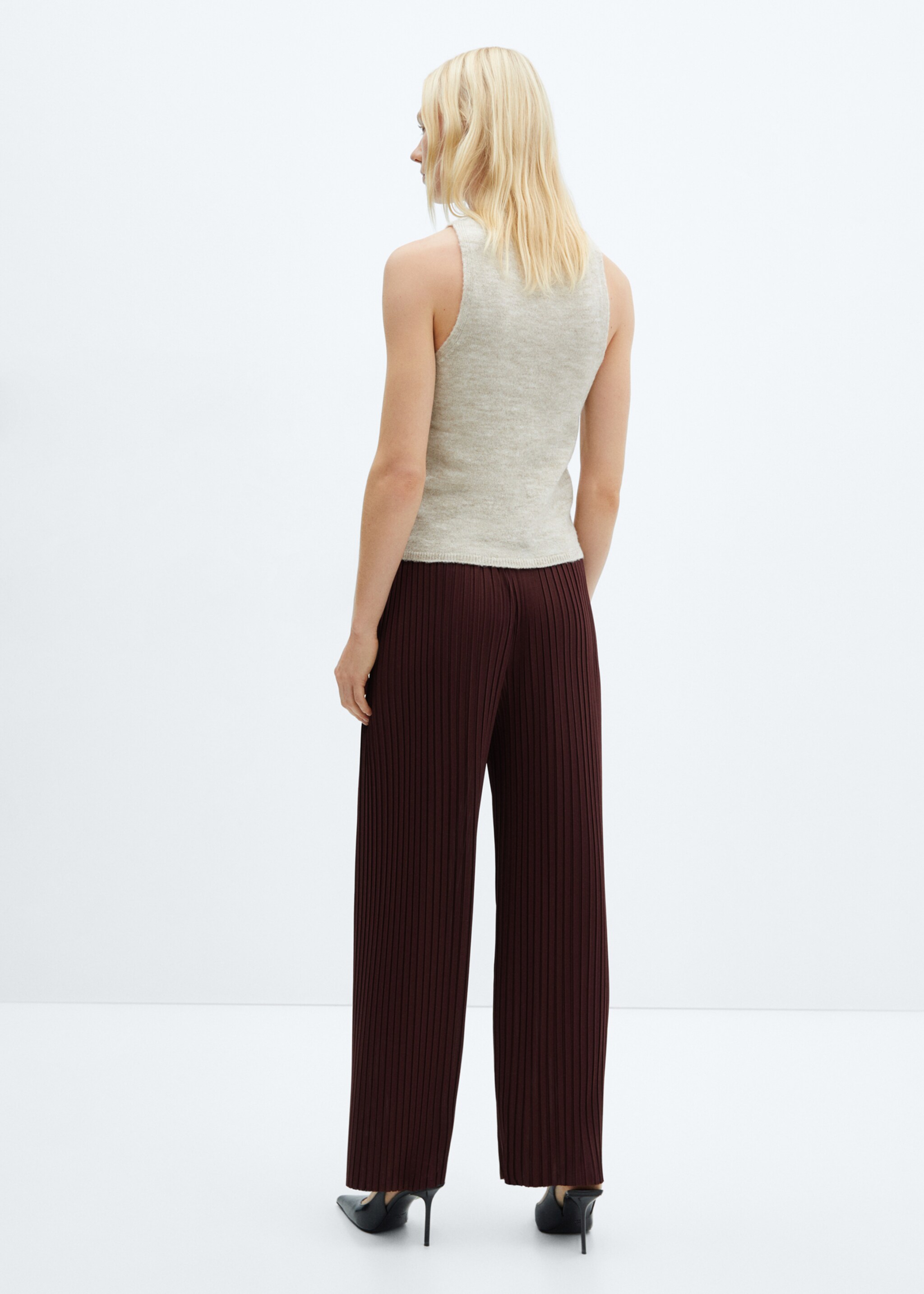 Pantalon droit plissé - Verso de l’article