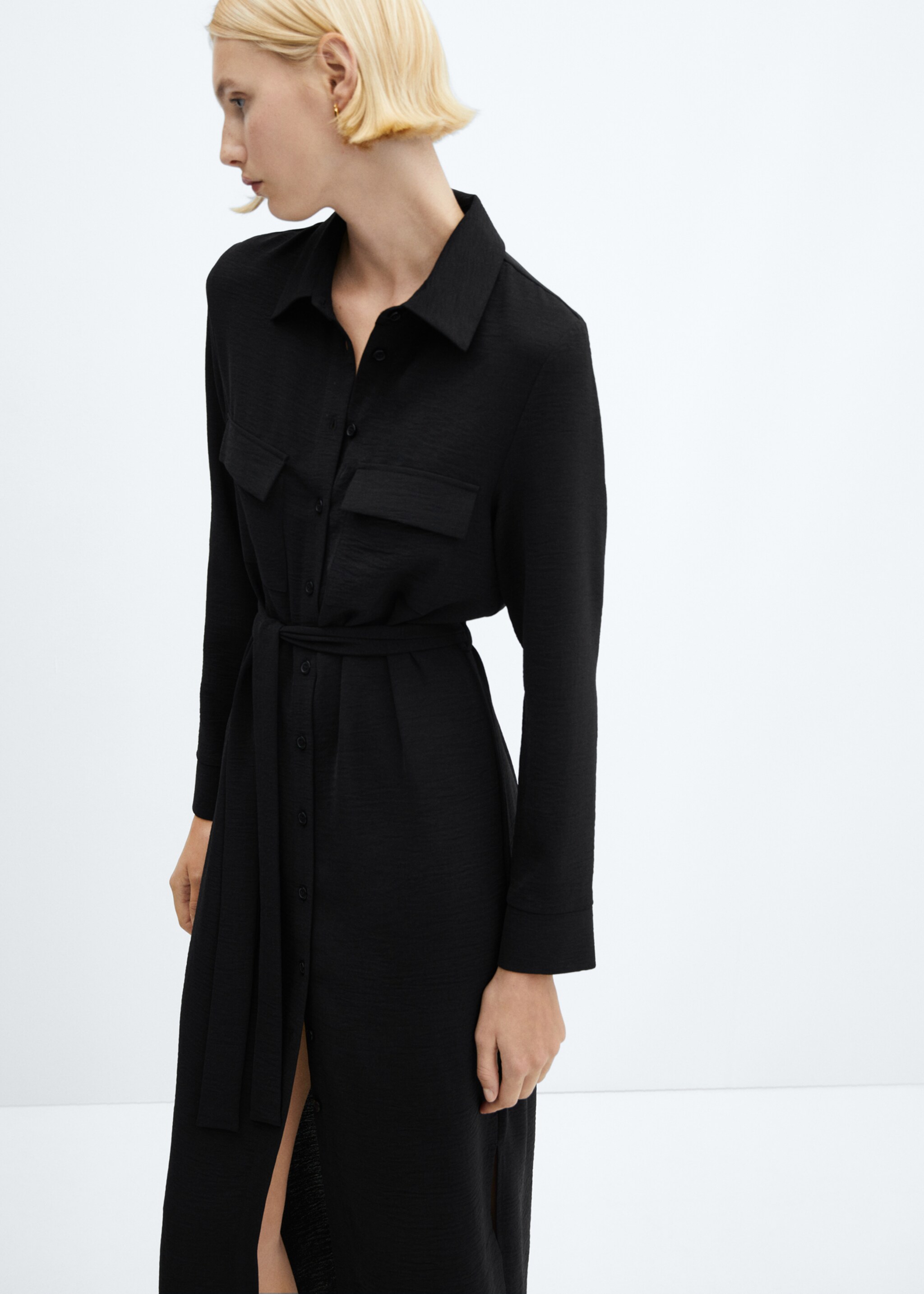Bow shirt dress - Medium plane