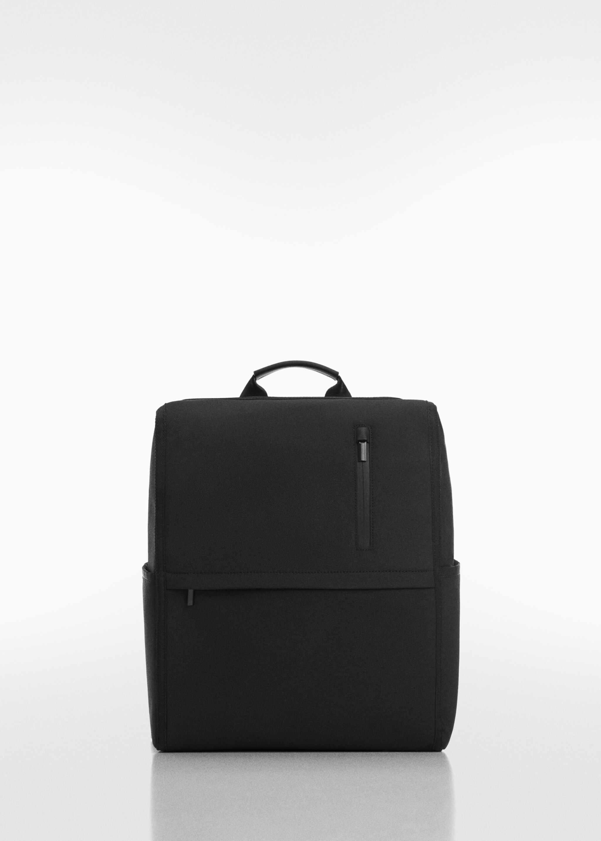 Backpack with leather-effect details - Article without model
