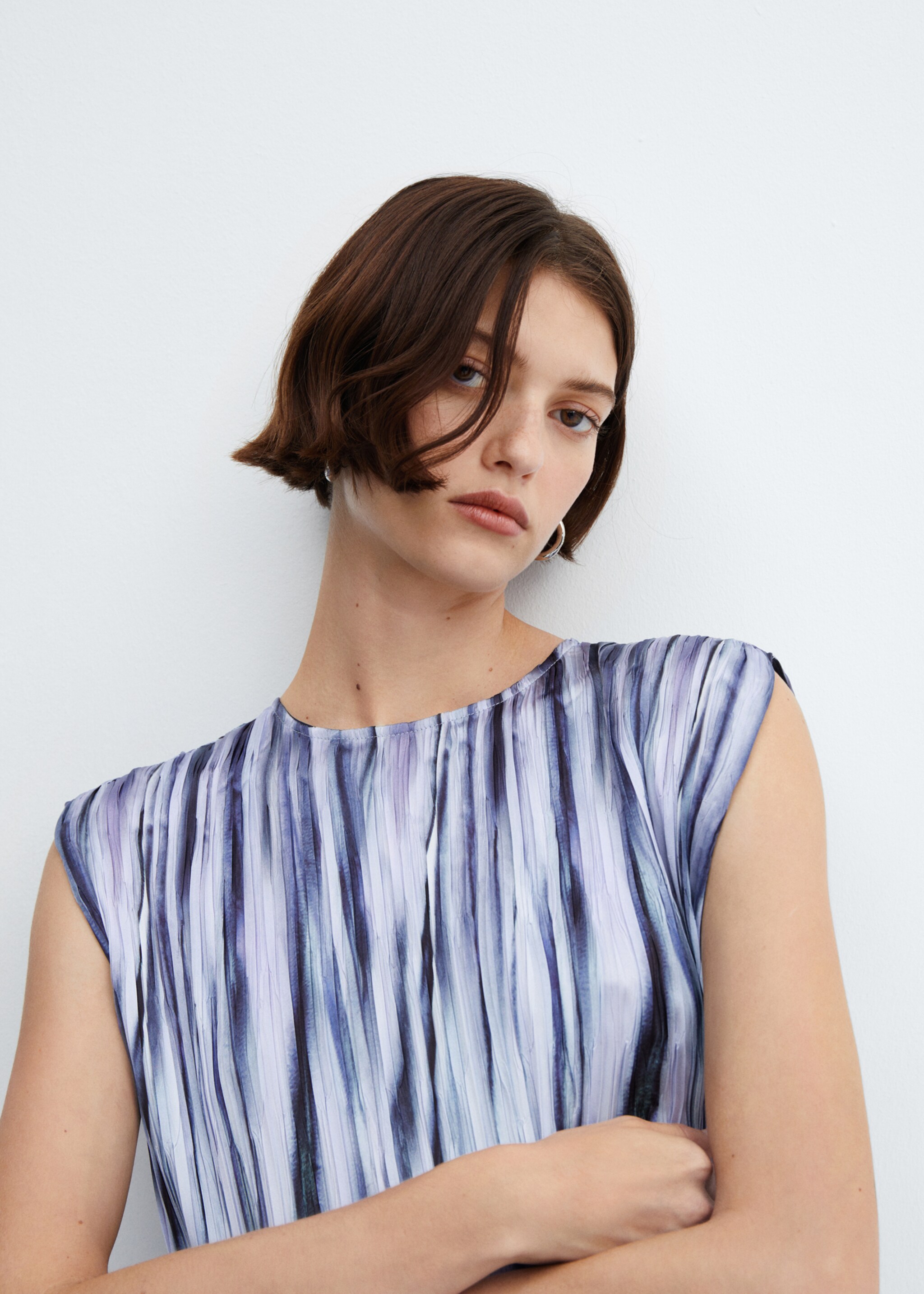 Tie-dye plisirana haljina - Detalji artikla 1