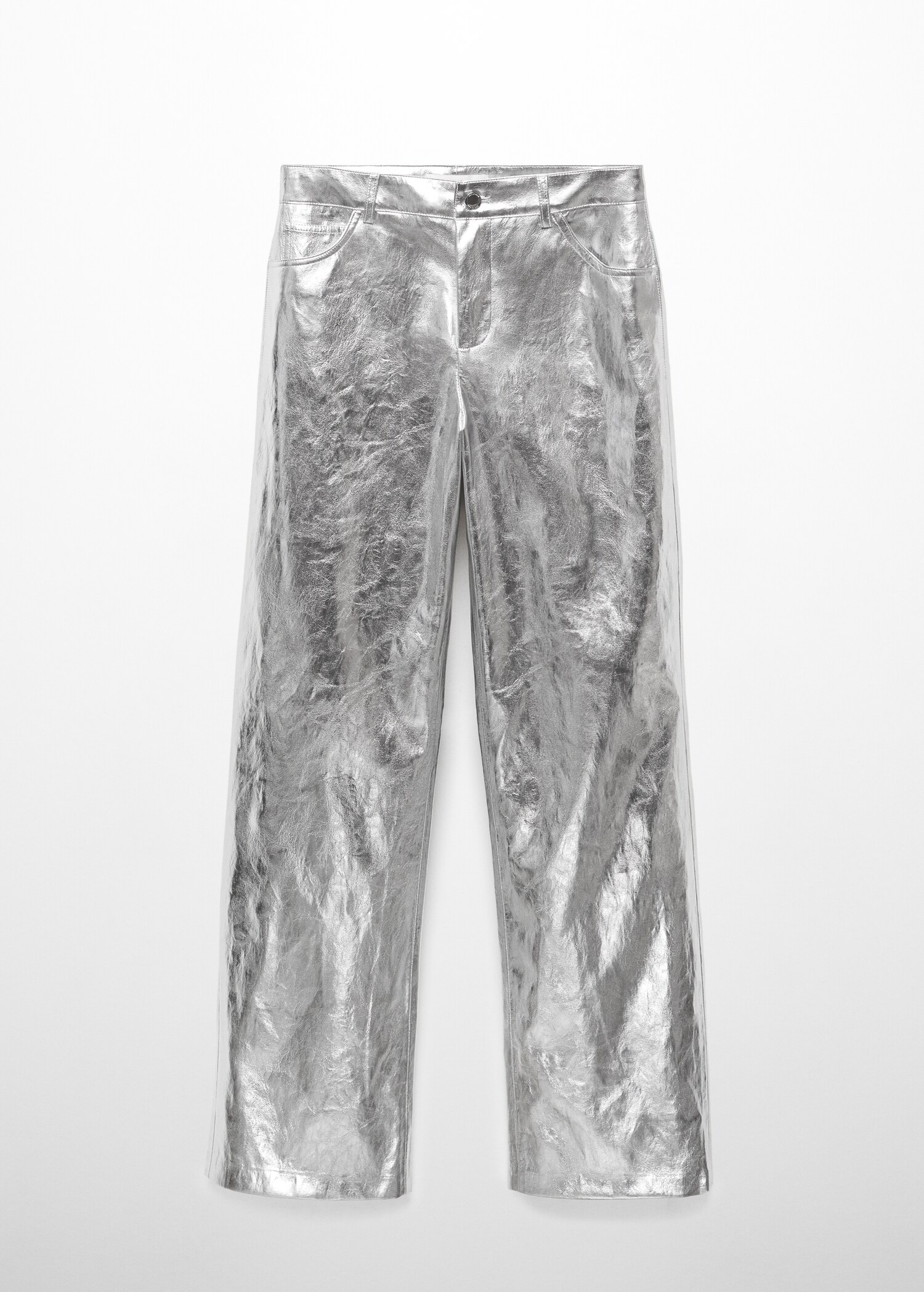 Metalised wideleg trousers - Article without model