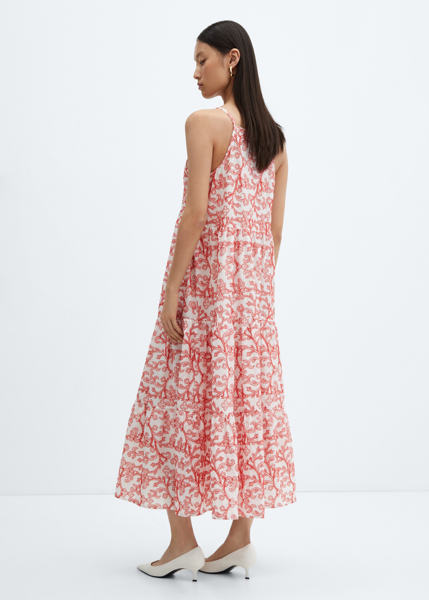 Embroidered cotton dress - Reverse of the article