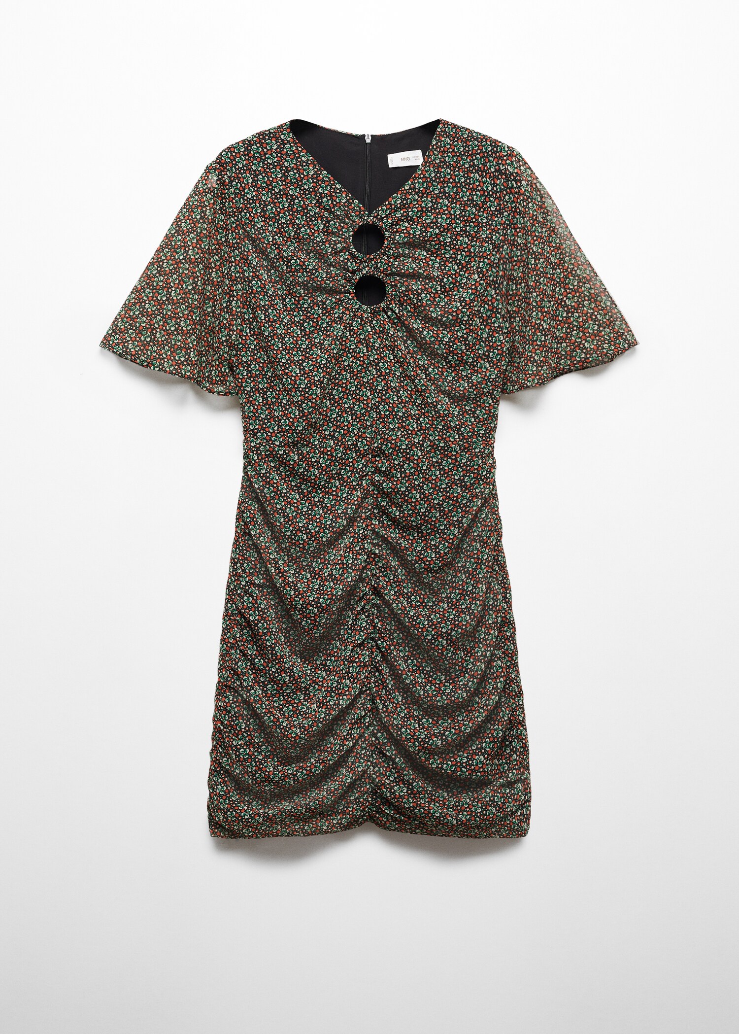 Printed chiffon dress - Article without model