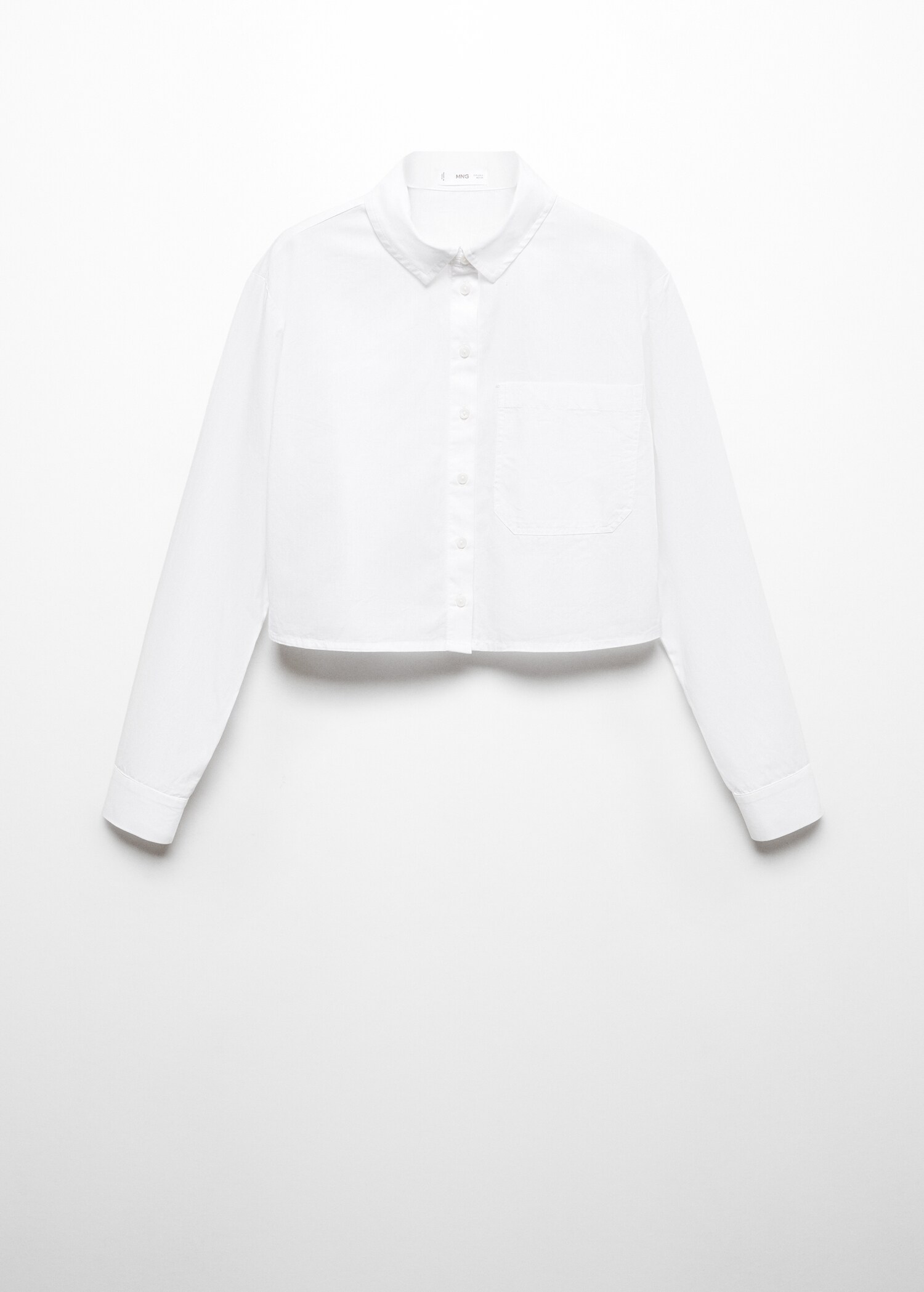 Buttoned crop shirt - Article without model