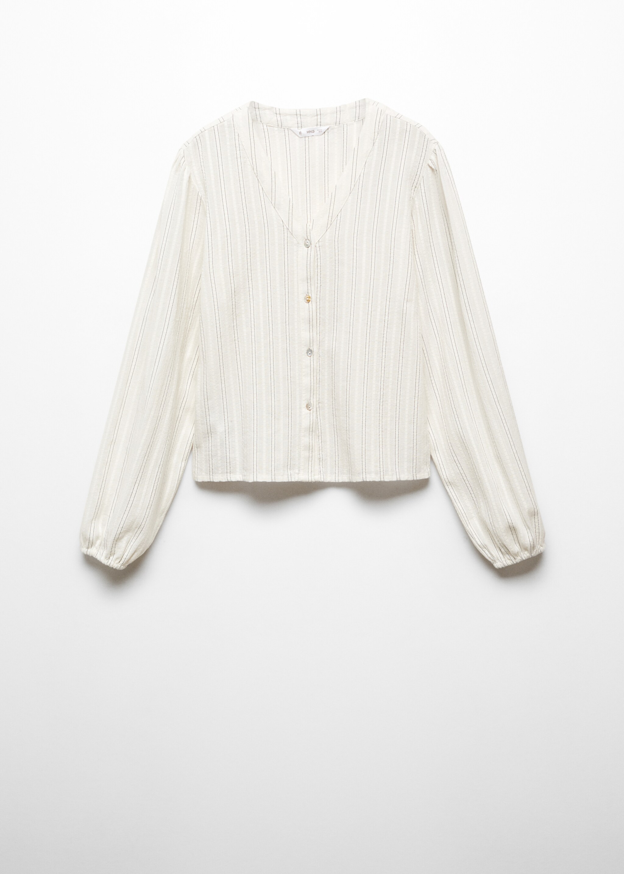 Gestreepte katoenen blouse - Artikel zonder model