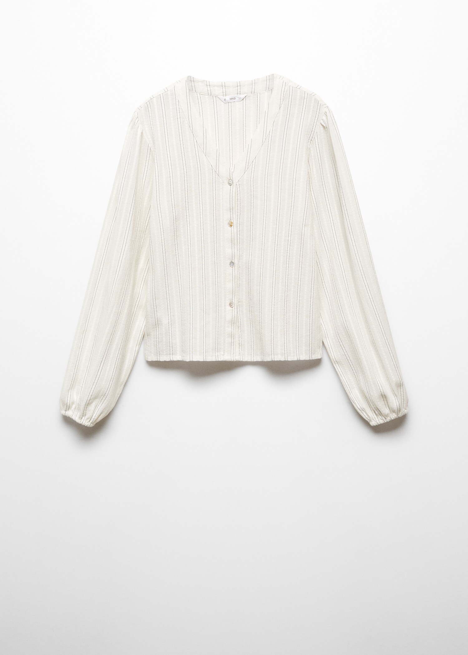 Striped cotton blouse - Article without model