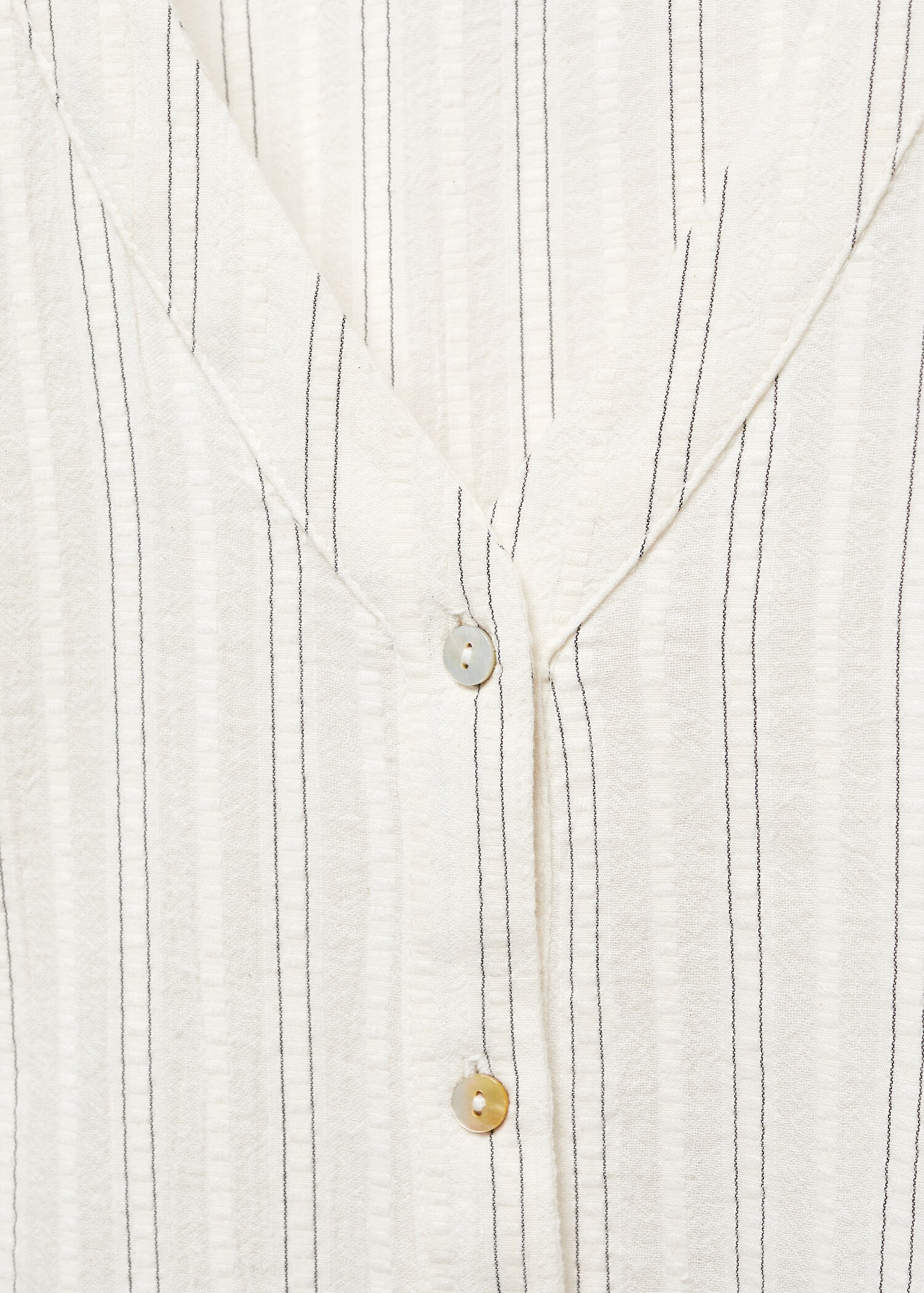 Striped cotton blouse - Details of the article 8