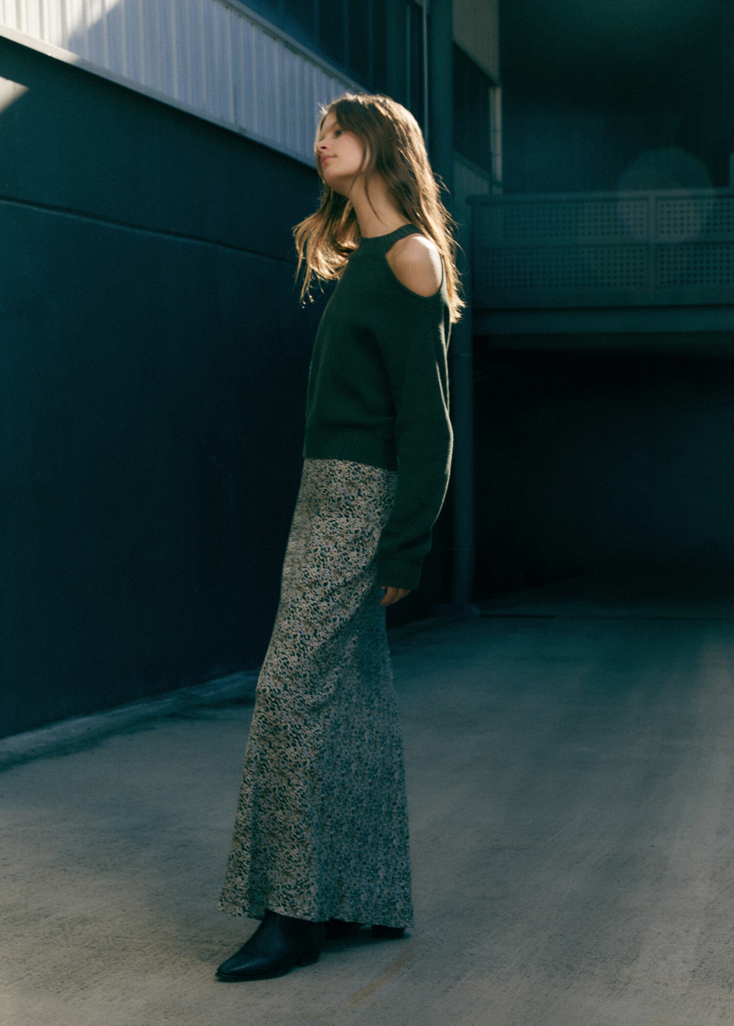 Long printed dress - Details of the article 5