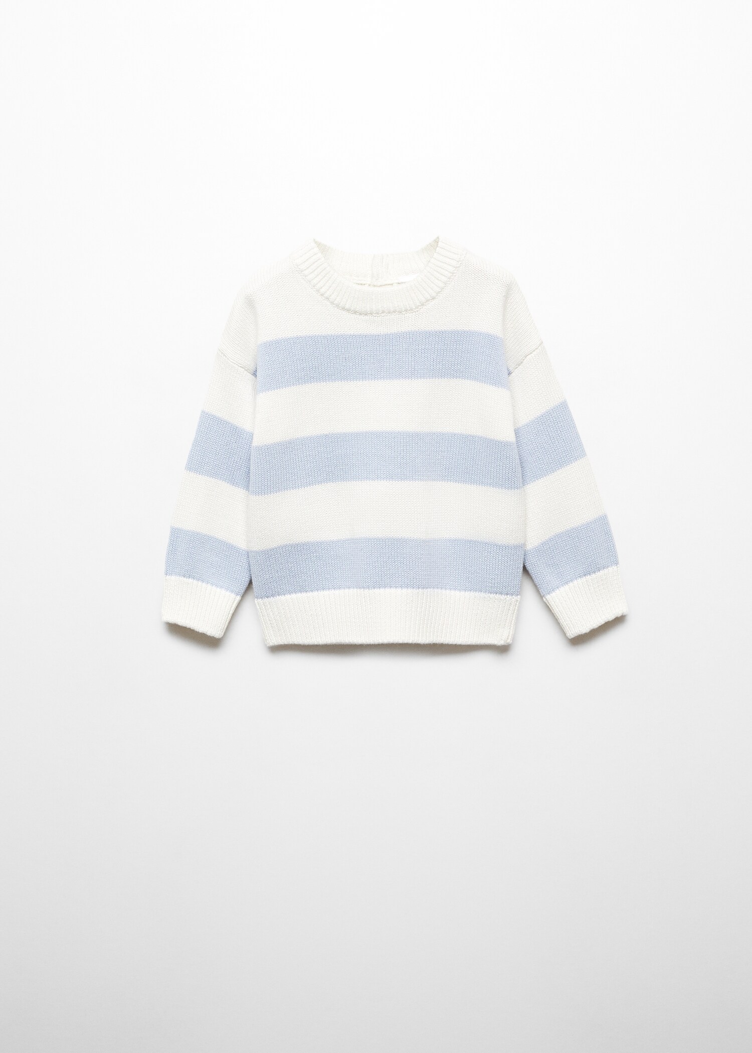 Striped cotton-blend sweater - Article without model