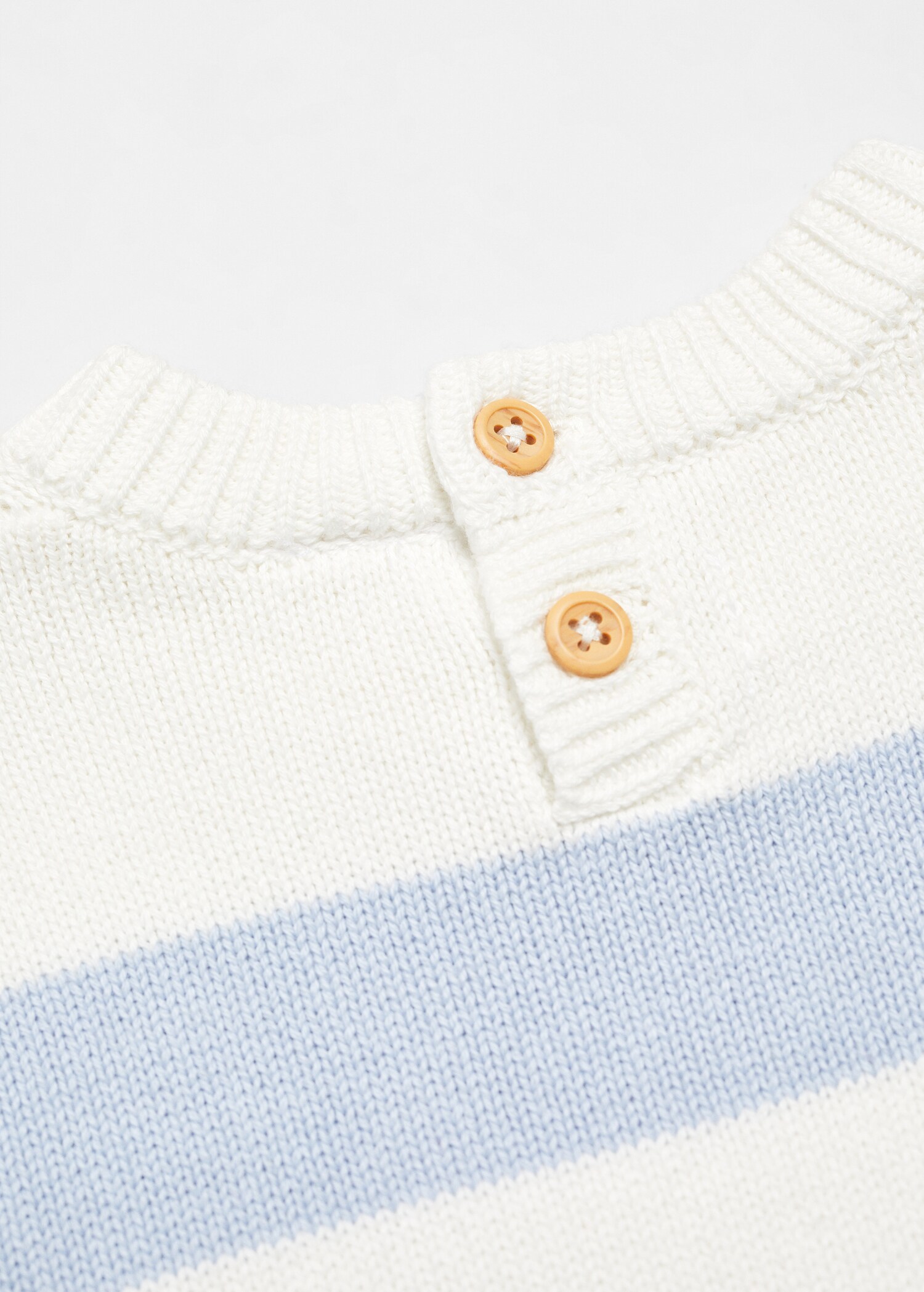 Striped cotton-blend sweater - Details of the article 0