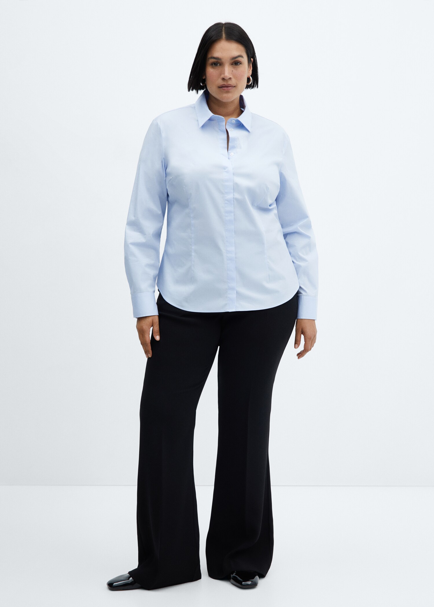 Fitted cotton shirt - Details of the article 3