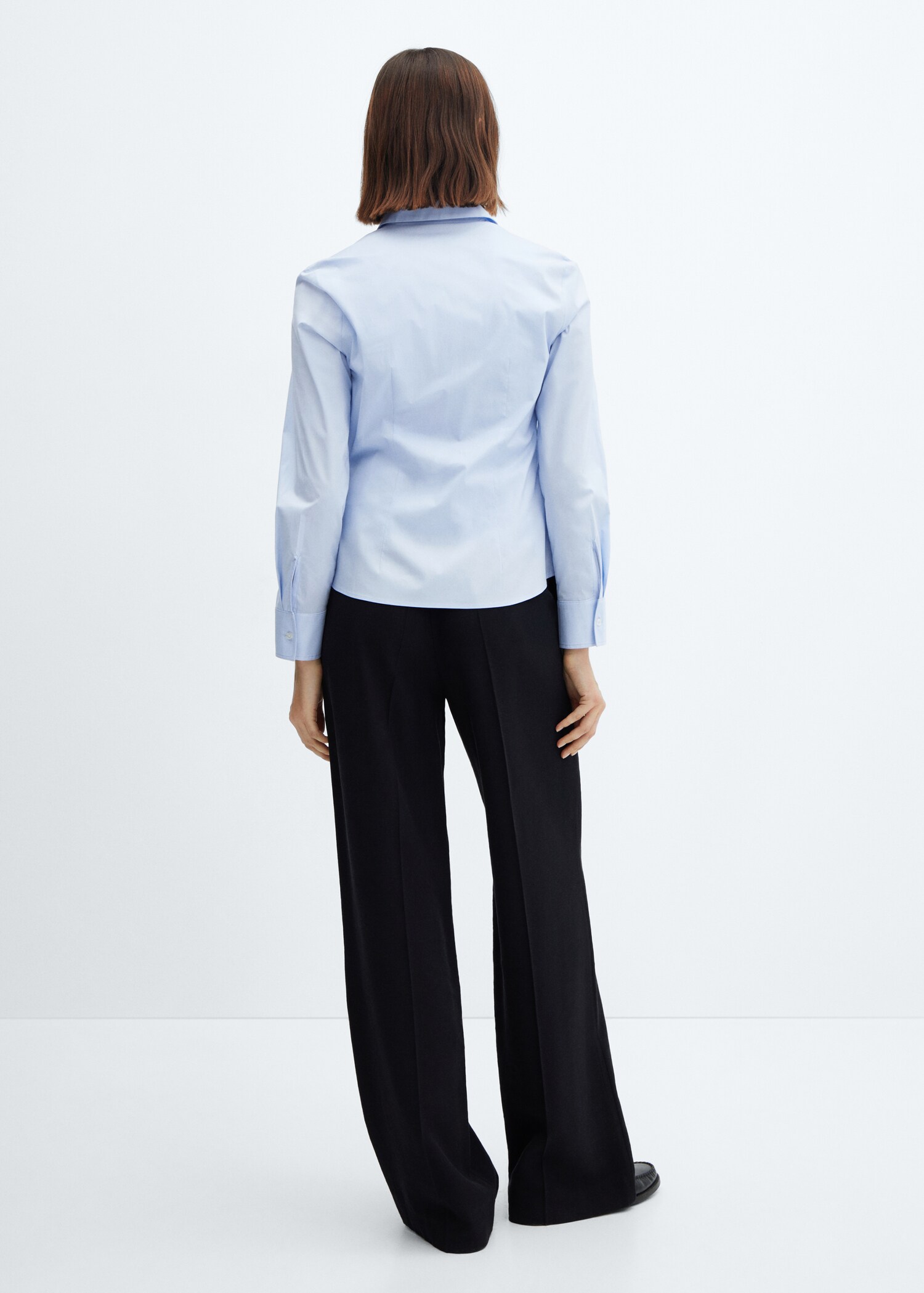 Fitted cotton shirt - Reverse of the article