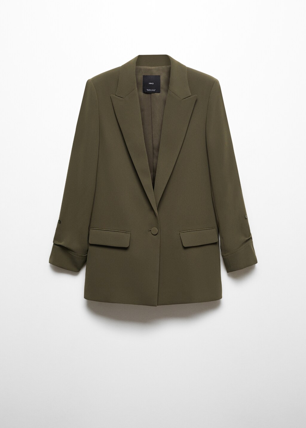Tailored jacket with turn-down sleeves - Women | MANGO