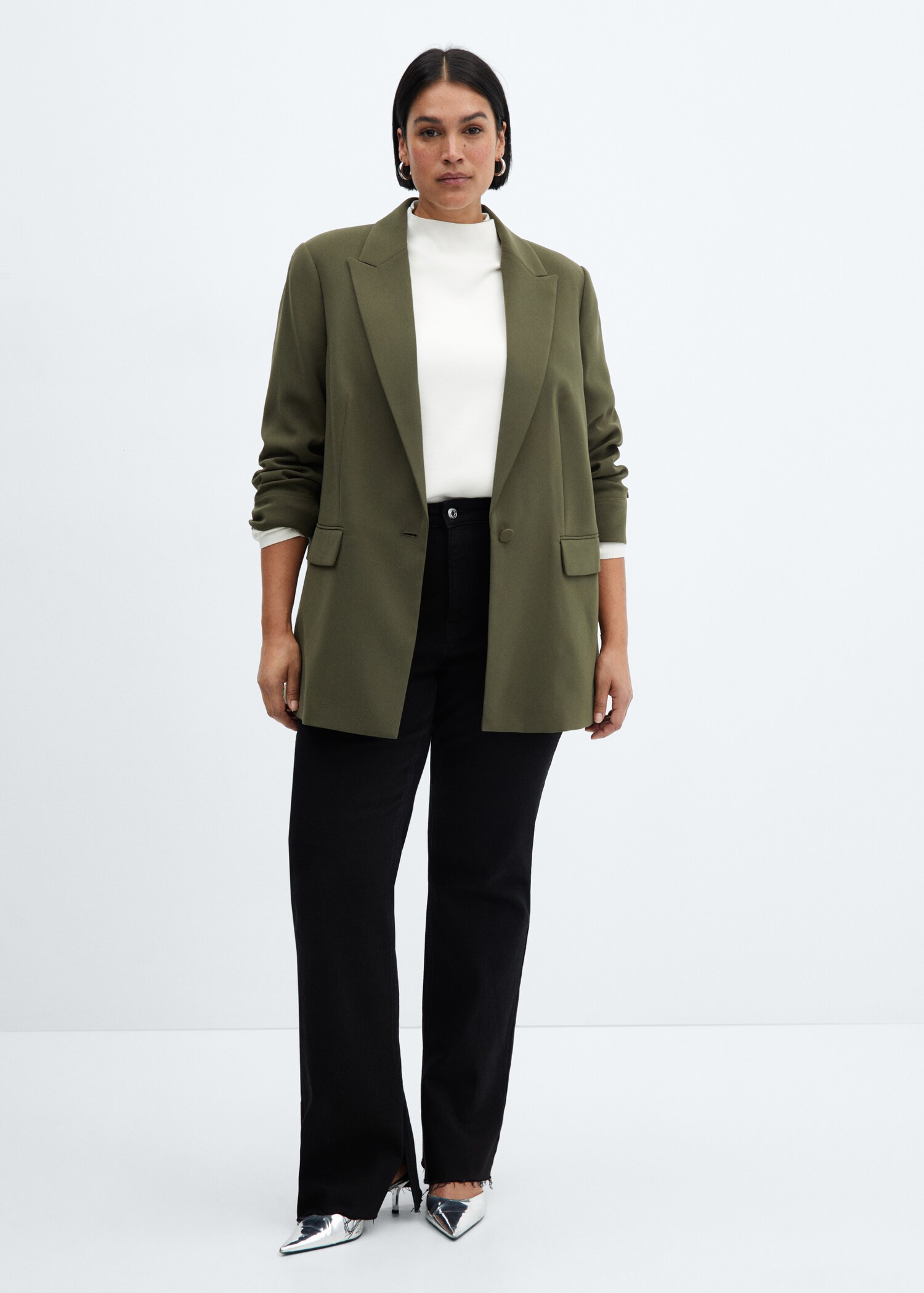 Tailored jacket with turn-down sleeves - Details of the article 3